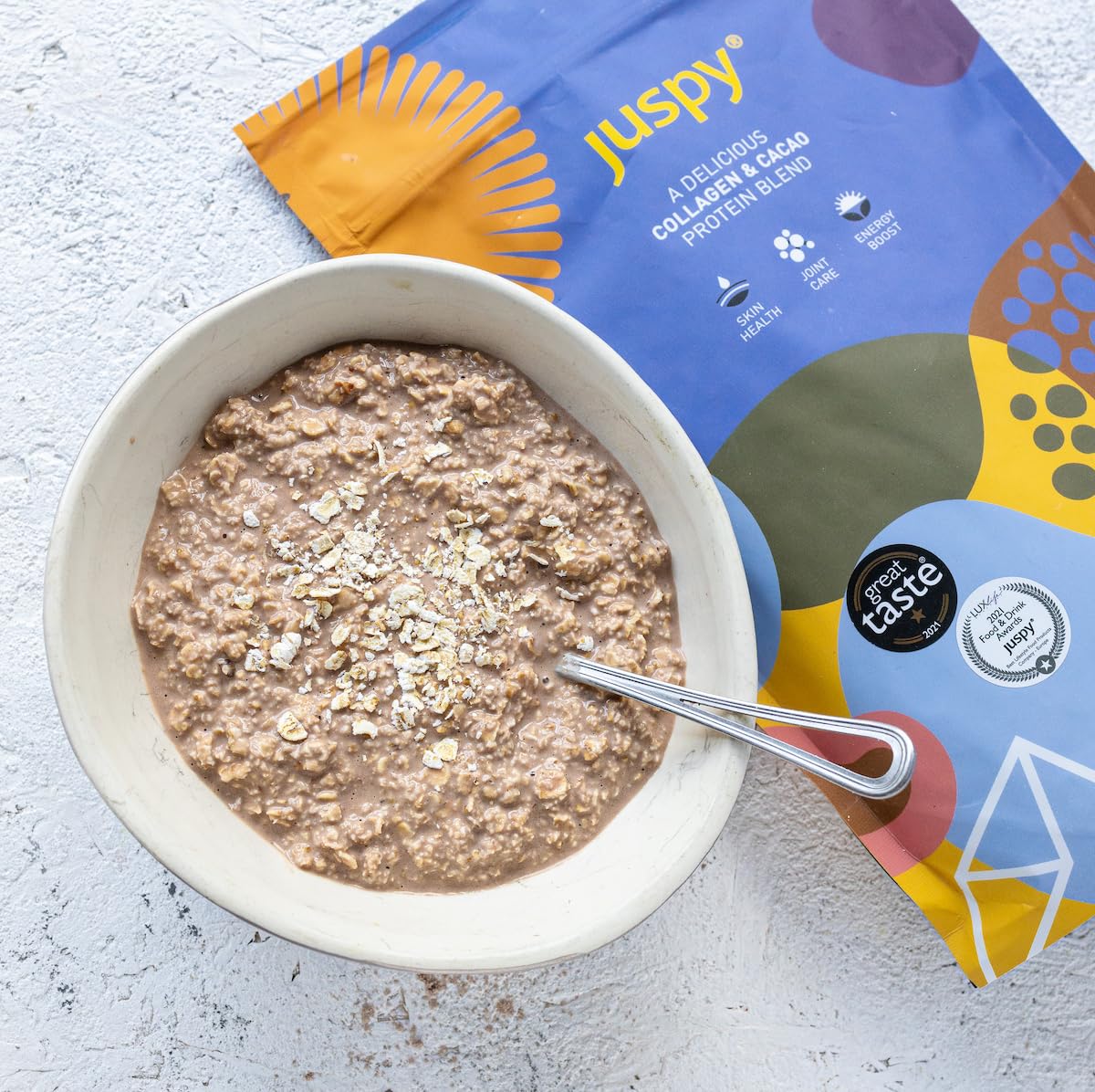 Juspy Premium Marine Collagen Powder + High Protein Cacao Superfood Blend Juspy