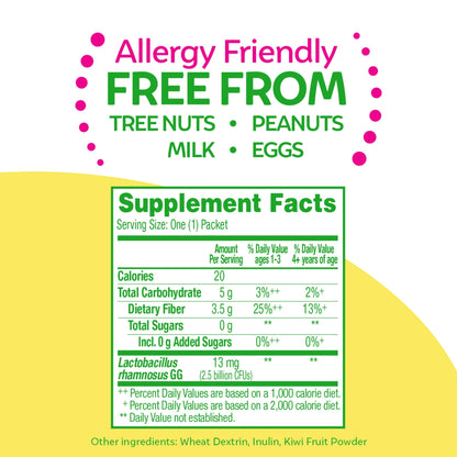 Culturelle Kids Probiotic + Fiber Packets (Ages 3+) - 24 Count - Digestive Health & Immune Culturelle