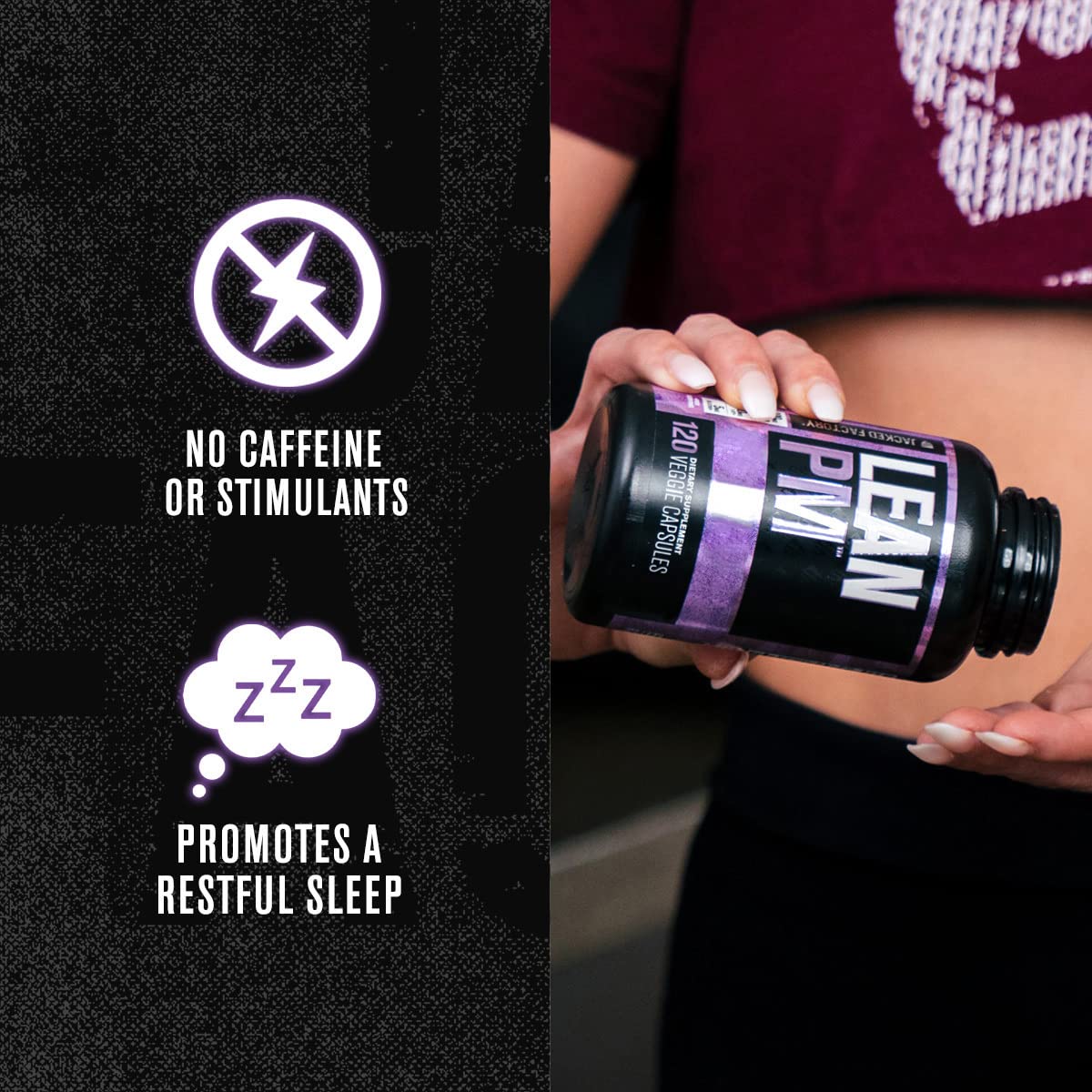 Jacked Factory Lean PM Night Time Body Support and Sleep Aid Supplement - Sleep Sup Jacked Factory