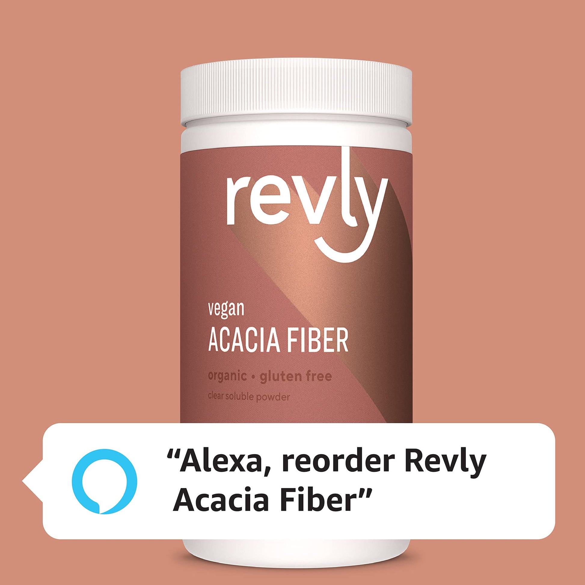 Amazon Brand - Revly Organic Acacia Fiber Powder, Supports Digestive Health Revly