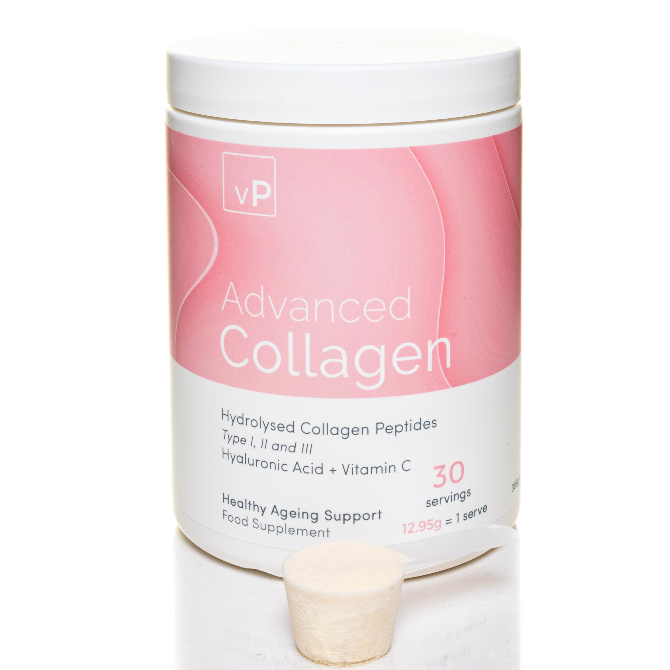 Advanced Collagen with Hyaluronic Acid - 12.95g x 30 Servings - Type 1 2 3