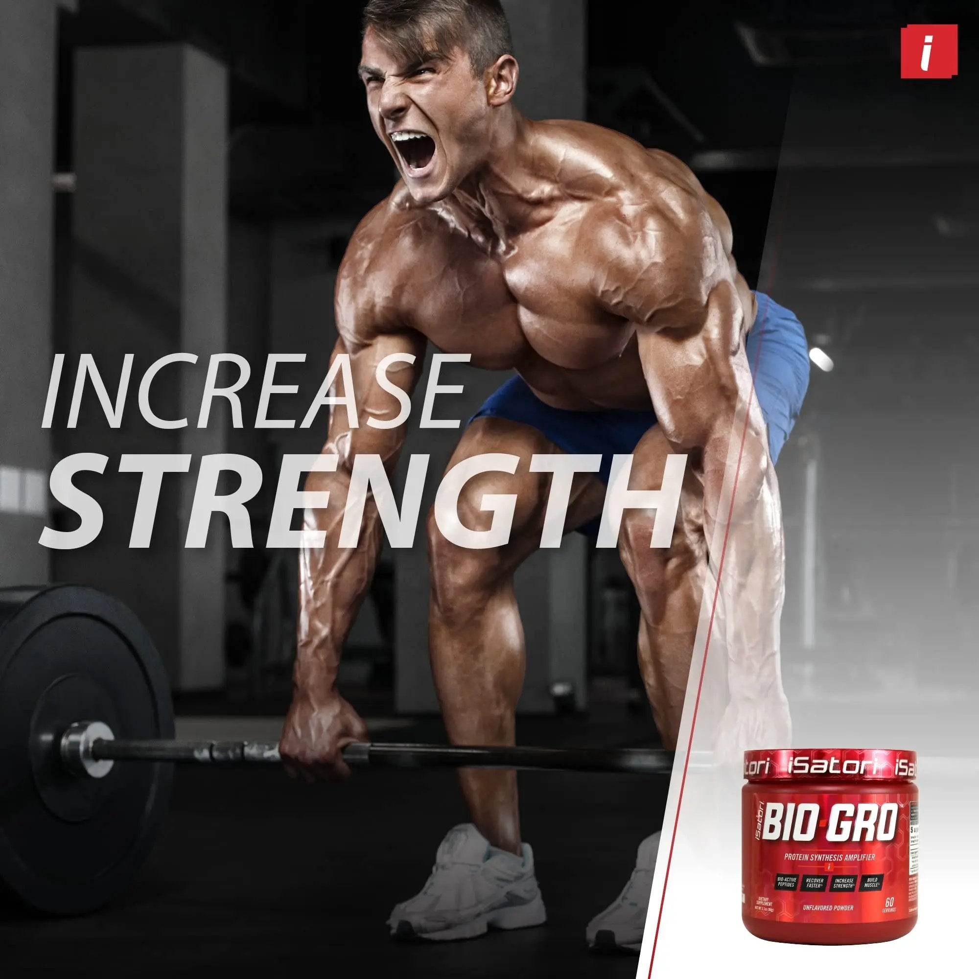 iSatori Bio-GRO Protein Synthesis Amplifier - Unflavored (60 Servings) & iSatori Ultra CLA + Omega (90 Softgels)