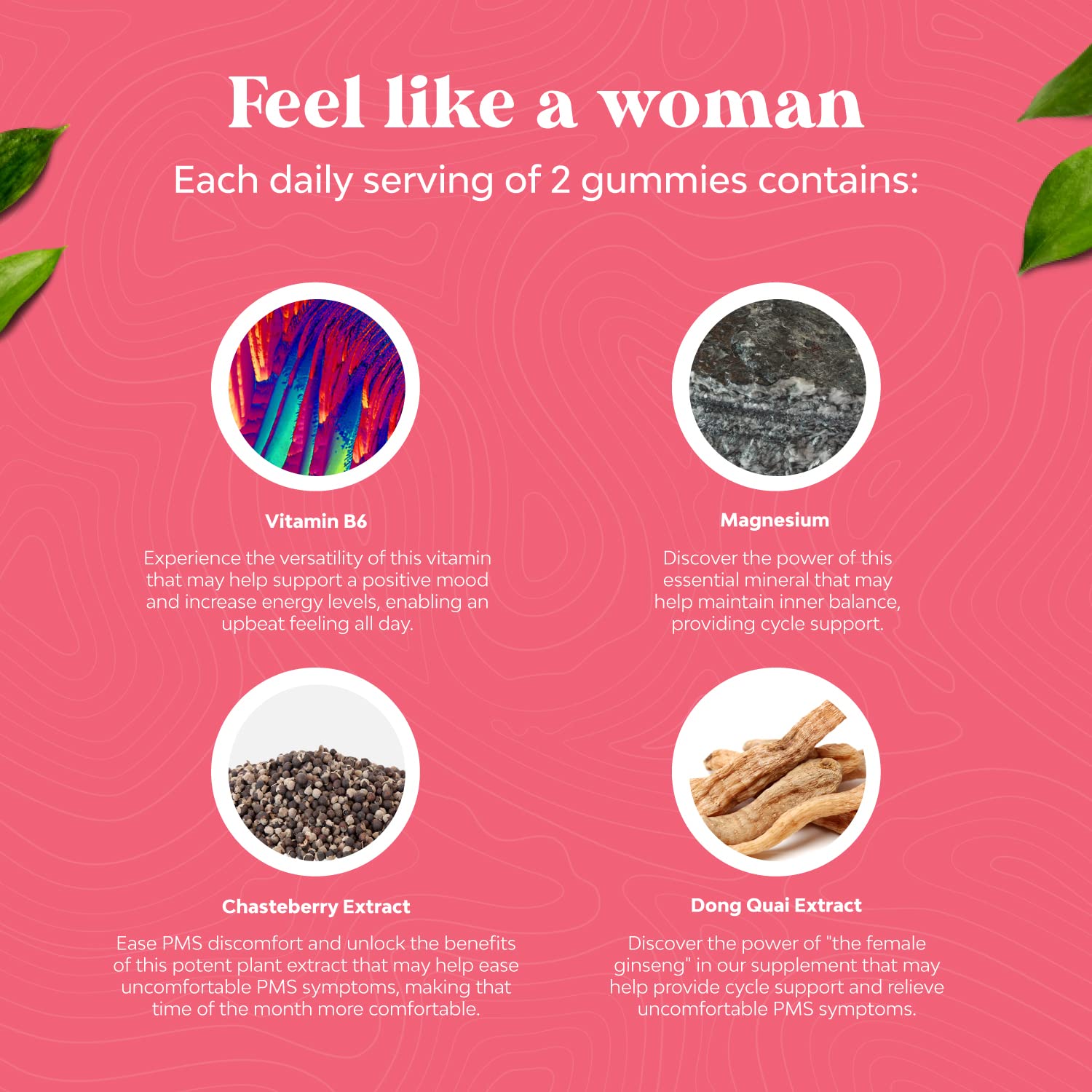 Hormone Balance for Women of All Ages - PMS Gummies and Cycle Support Supplements Natures Craft