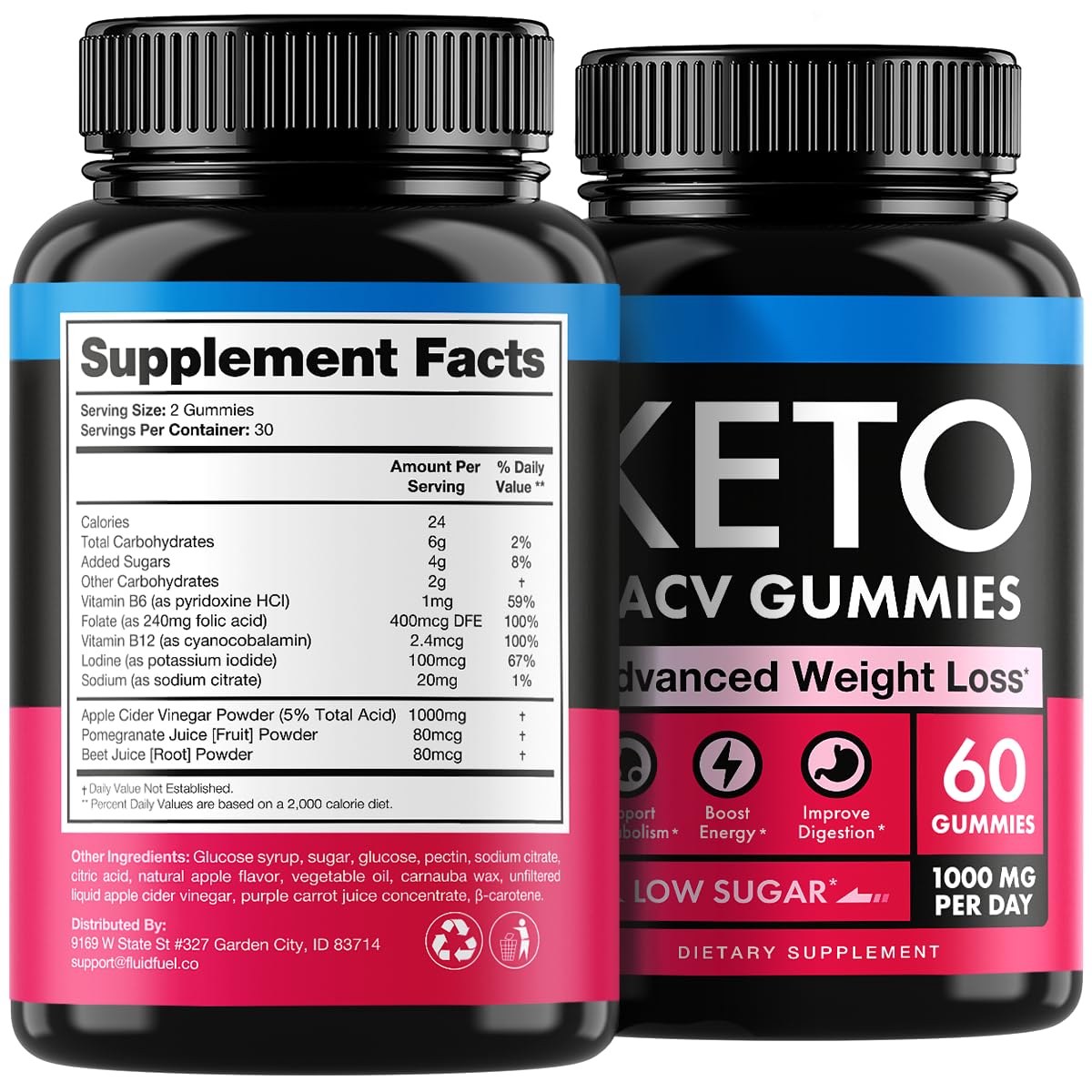 Keto Apple Cider Vinegar Gummies 1000mg - Well-Digested ACV Keto Gummies for Weight Loss Beilancy