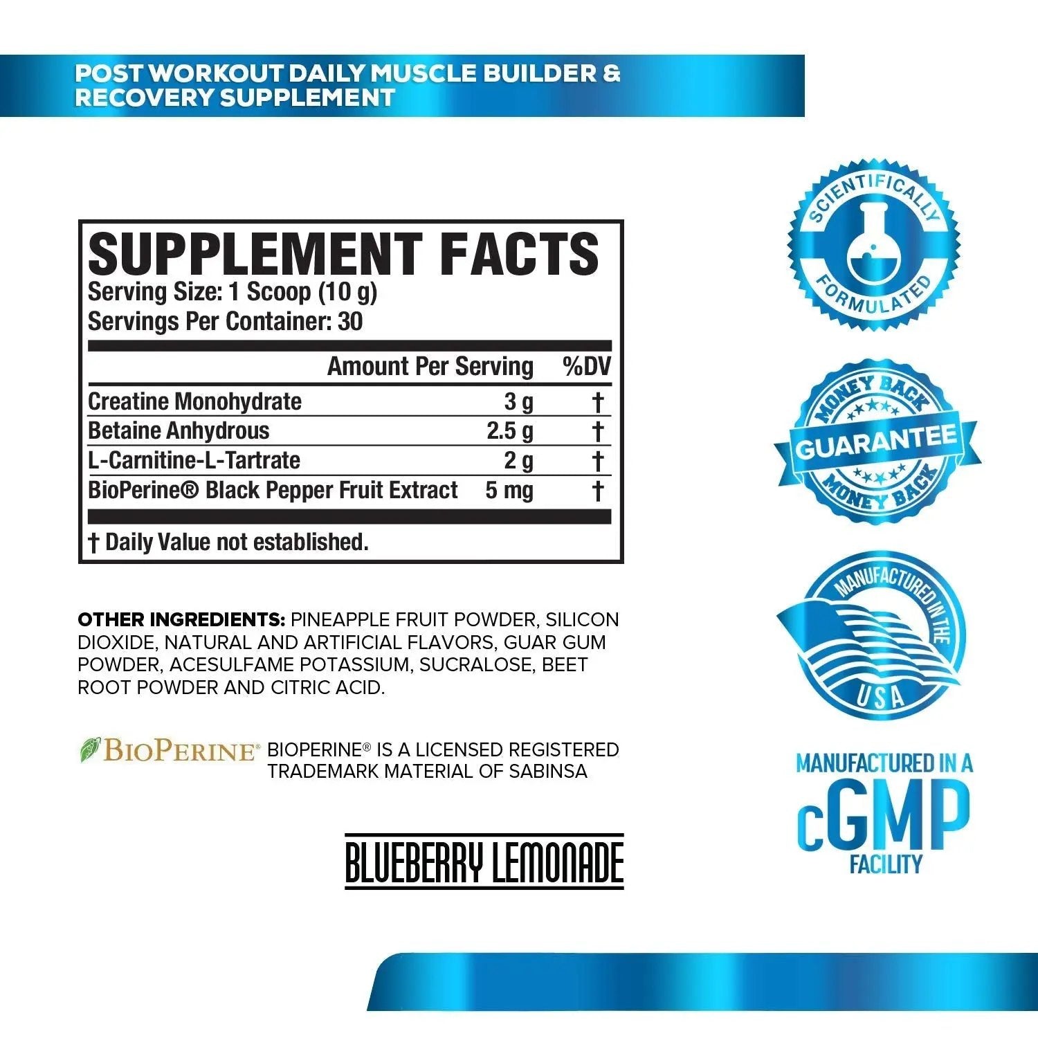 Jacked Factory NITROSURGE Pre Workout Supplement, Growth Surge Post Workout Muscle Builder