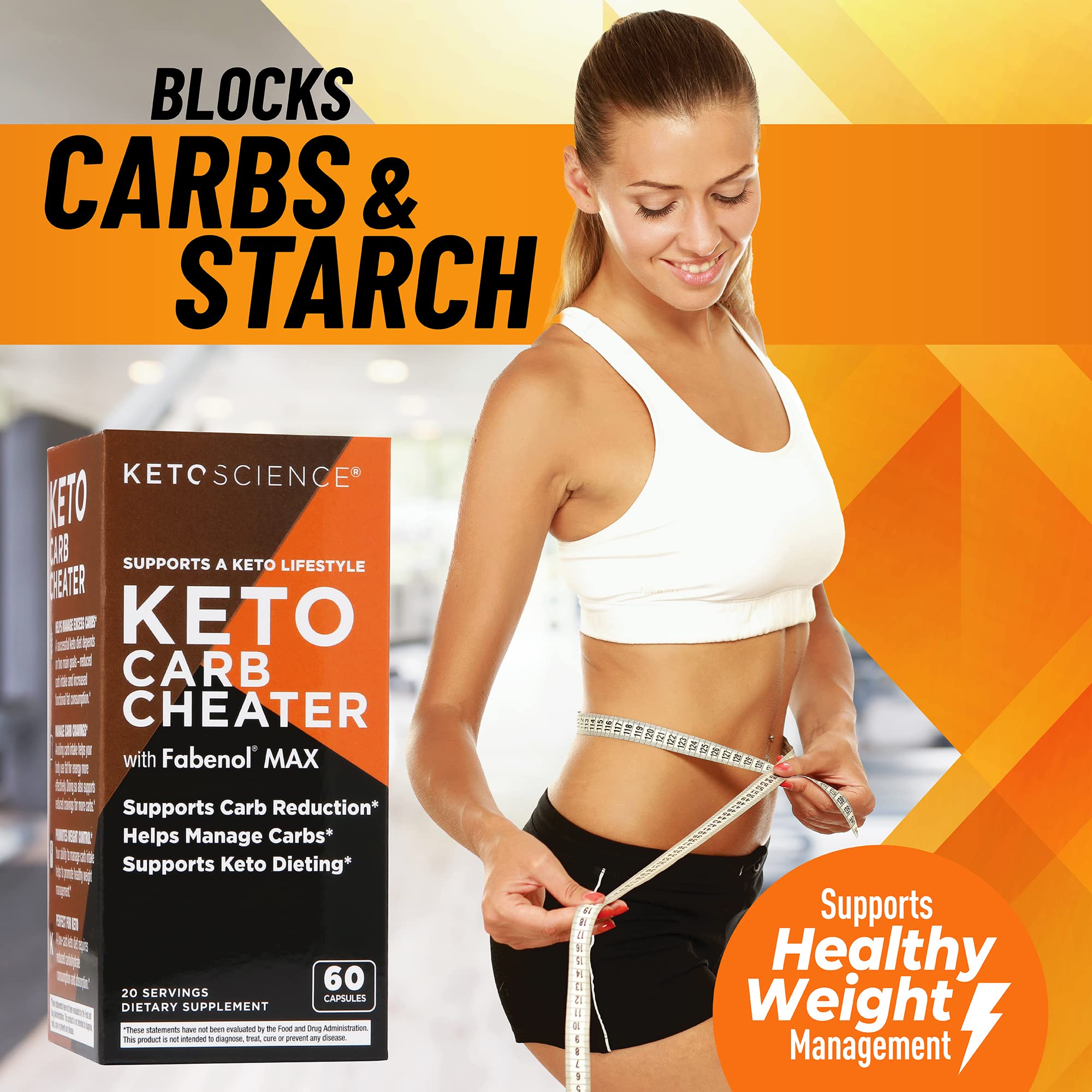 Keto Science Keto Carb Cheater, Supports Carb Reduction, Helps Manage Carbs, Supports Keto Science