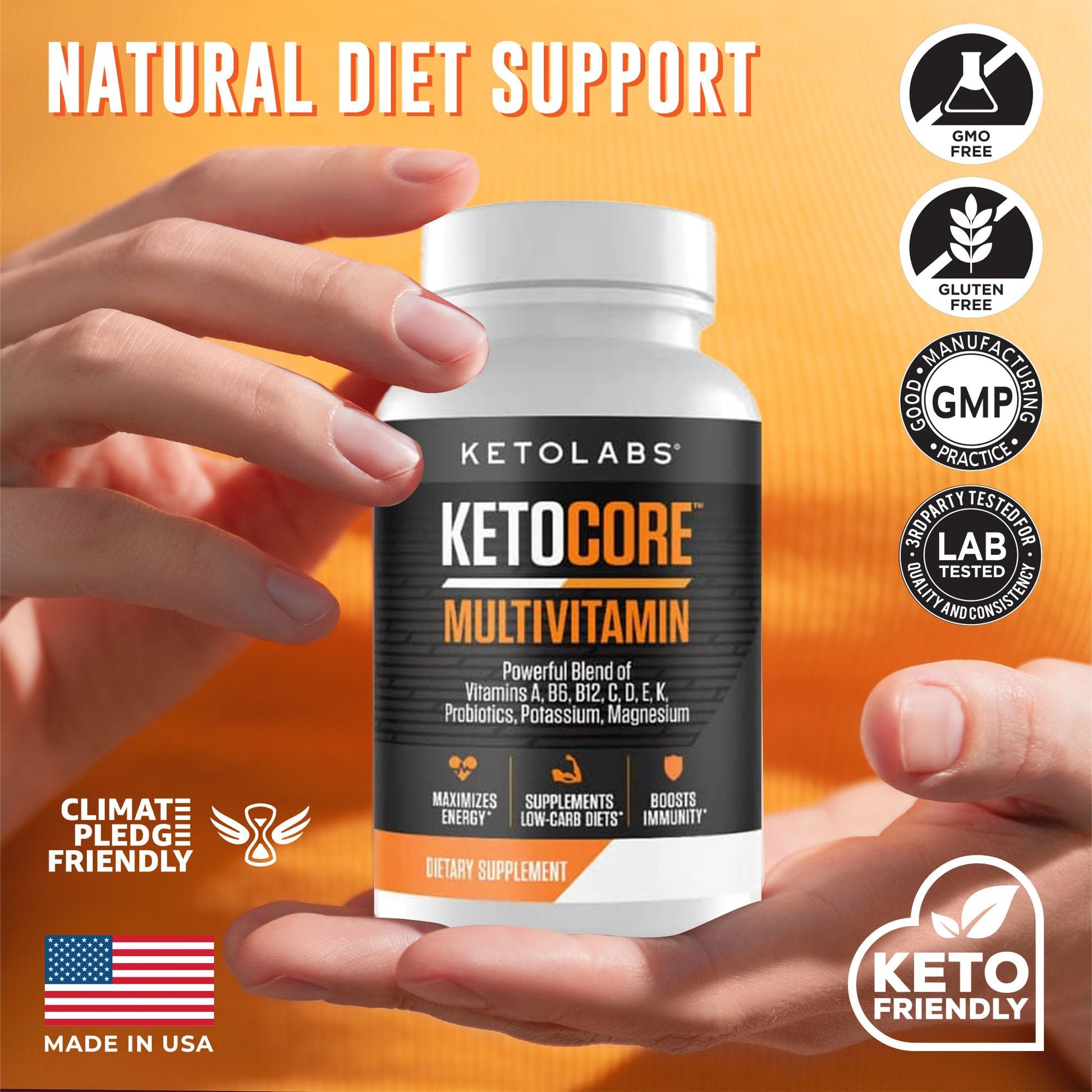 Ketolabs Ketocore Keto Vitamins | Keto Multivitamin for Men & Women | Keto Supplements Ketolabs