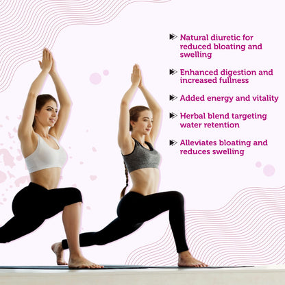 Water Retention Pills for Women Bloating Relief with Vitamin B6, Dandelion & Green Tea Natural