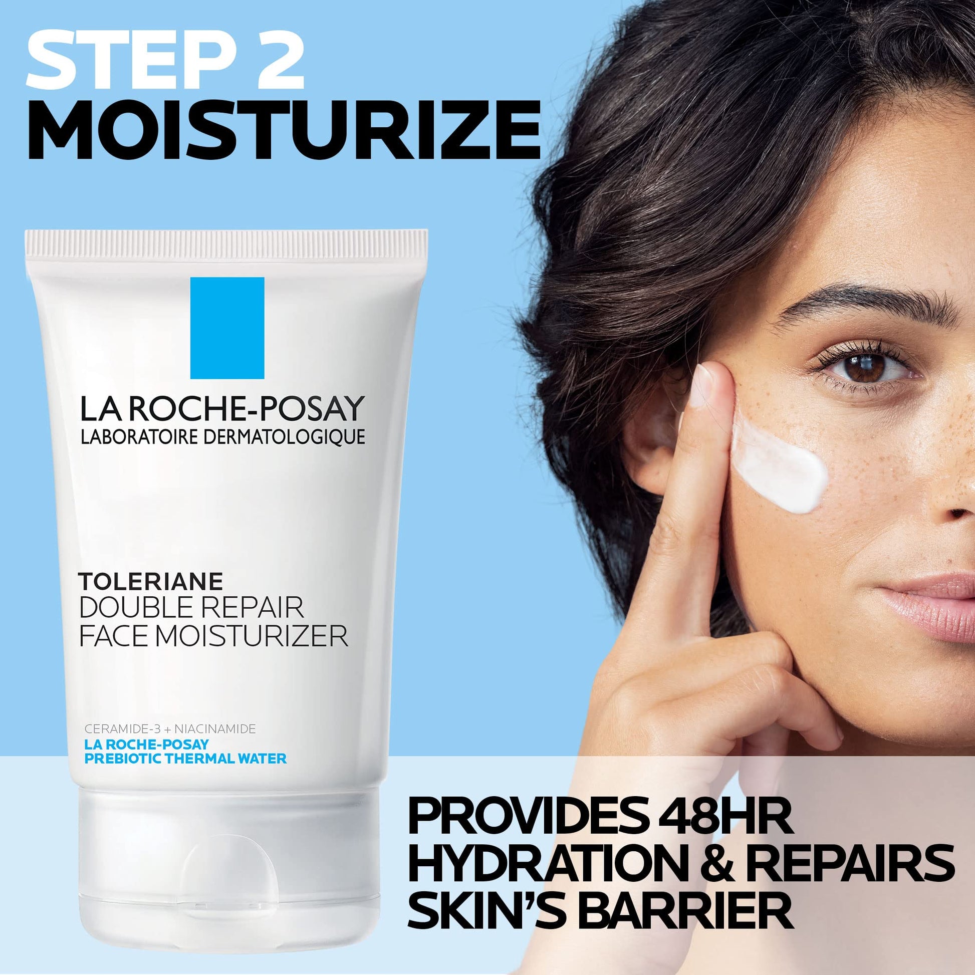 La Roche-Posay Toleraine Skin Care Set | Double Repair Face Moisturizer La Roche-Posay