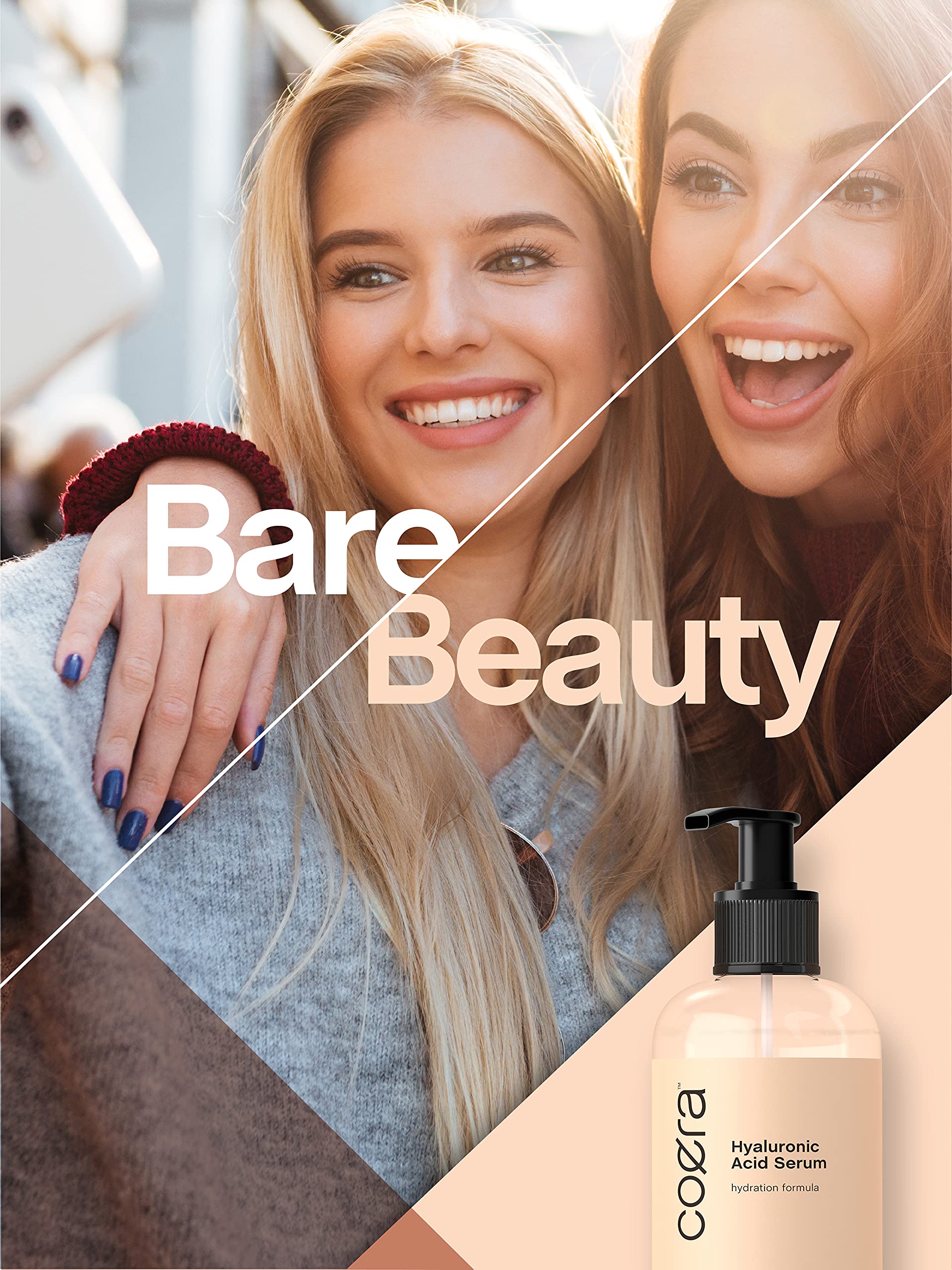 Hyaluronic Acid Serum for Face & Skin | 8 oz | Paraben & SLS Free Moisturizer | Packaging Coera