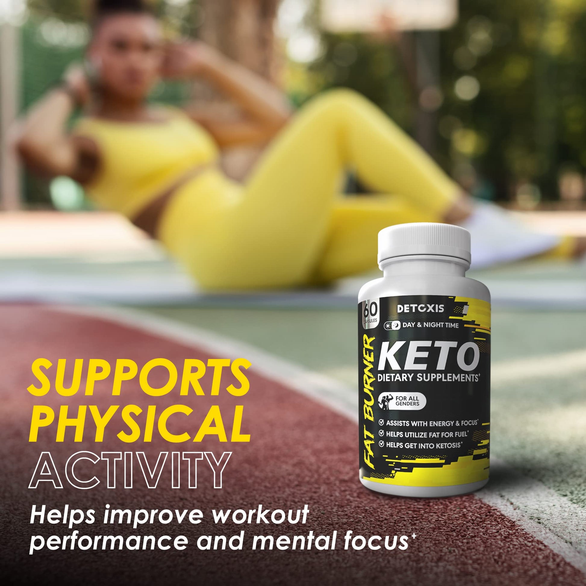 Keto Pills - 60 Ketogenic Diet Support Capsules - Keto Weight Management - Increase Detoxis