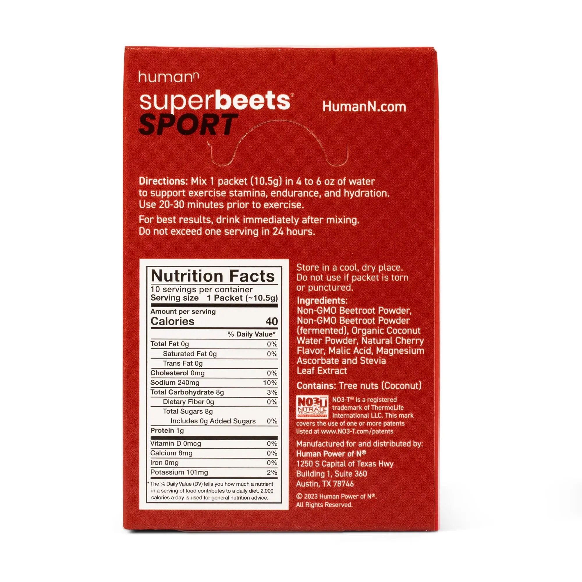 humanN SuperBeets Sport & SuperBeets Sport 10 Count