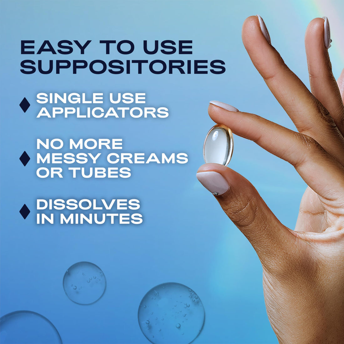 K-Y Liquibeads for Women, Vaginal Moisturizer, Silicone Lube Vaginal Suppository, Vaginal Lubricant