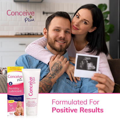 Conceive Plus Fertility Lubricant - Fertility Friendly Lube for Couples Trying to Conceive, 75ml / 2.5 fl oz