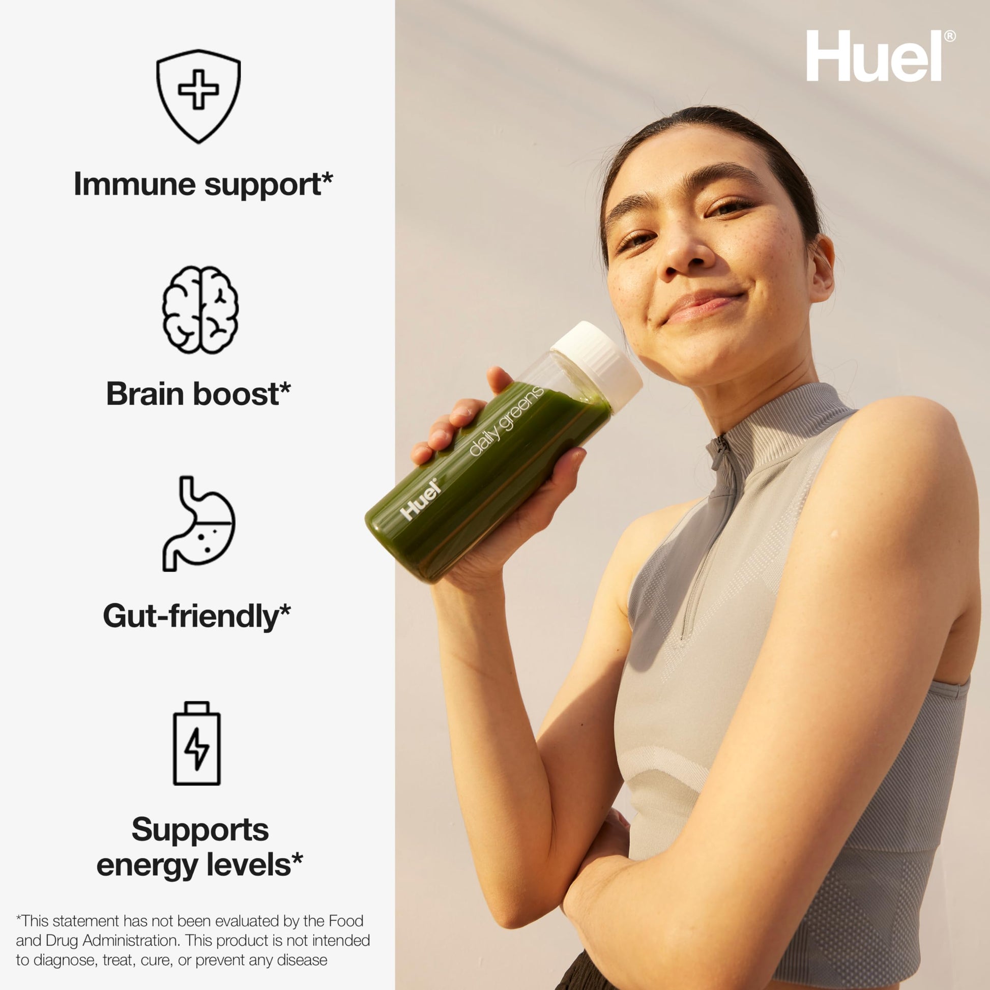 Huel Daily Greens | Superfood Greens Powder | 91 Vitamins, Minerals, and Wholefood Huel