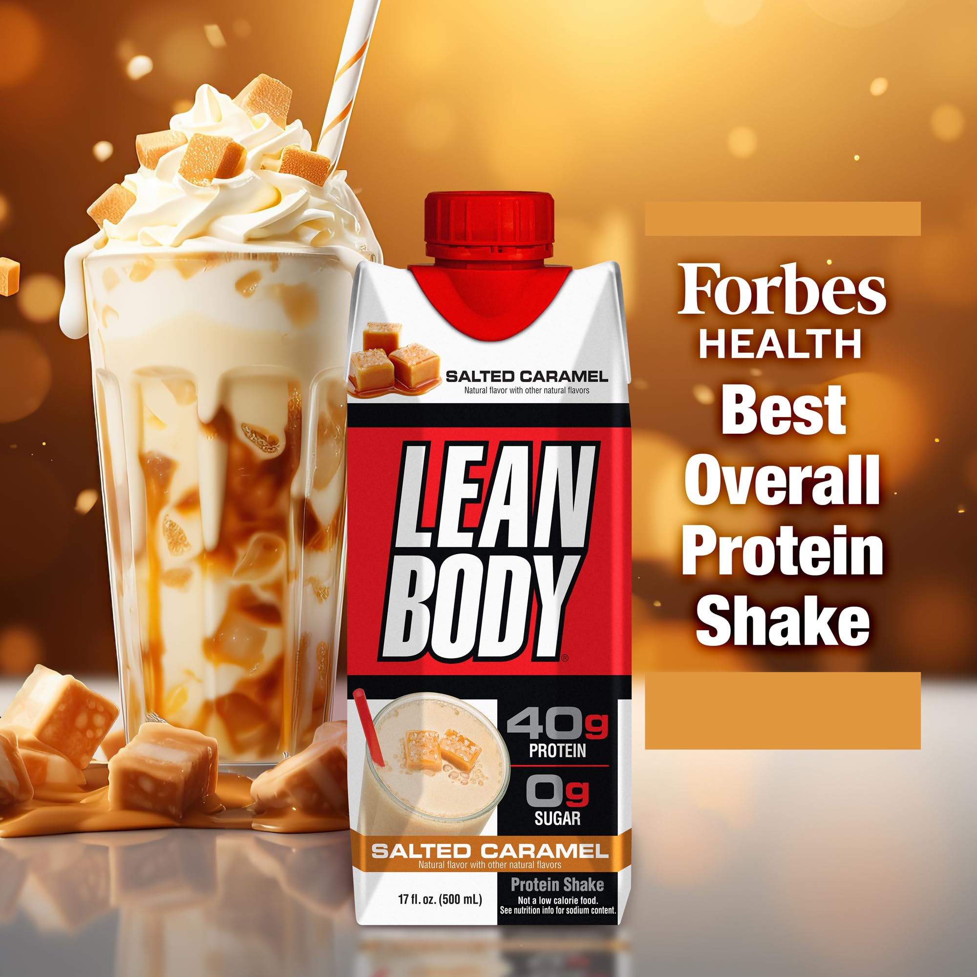 Lean Body Ready-to-Drink Salted Caramel Protein Shake, 40g Protein, Whey Blend Labrada