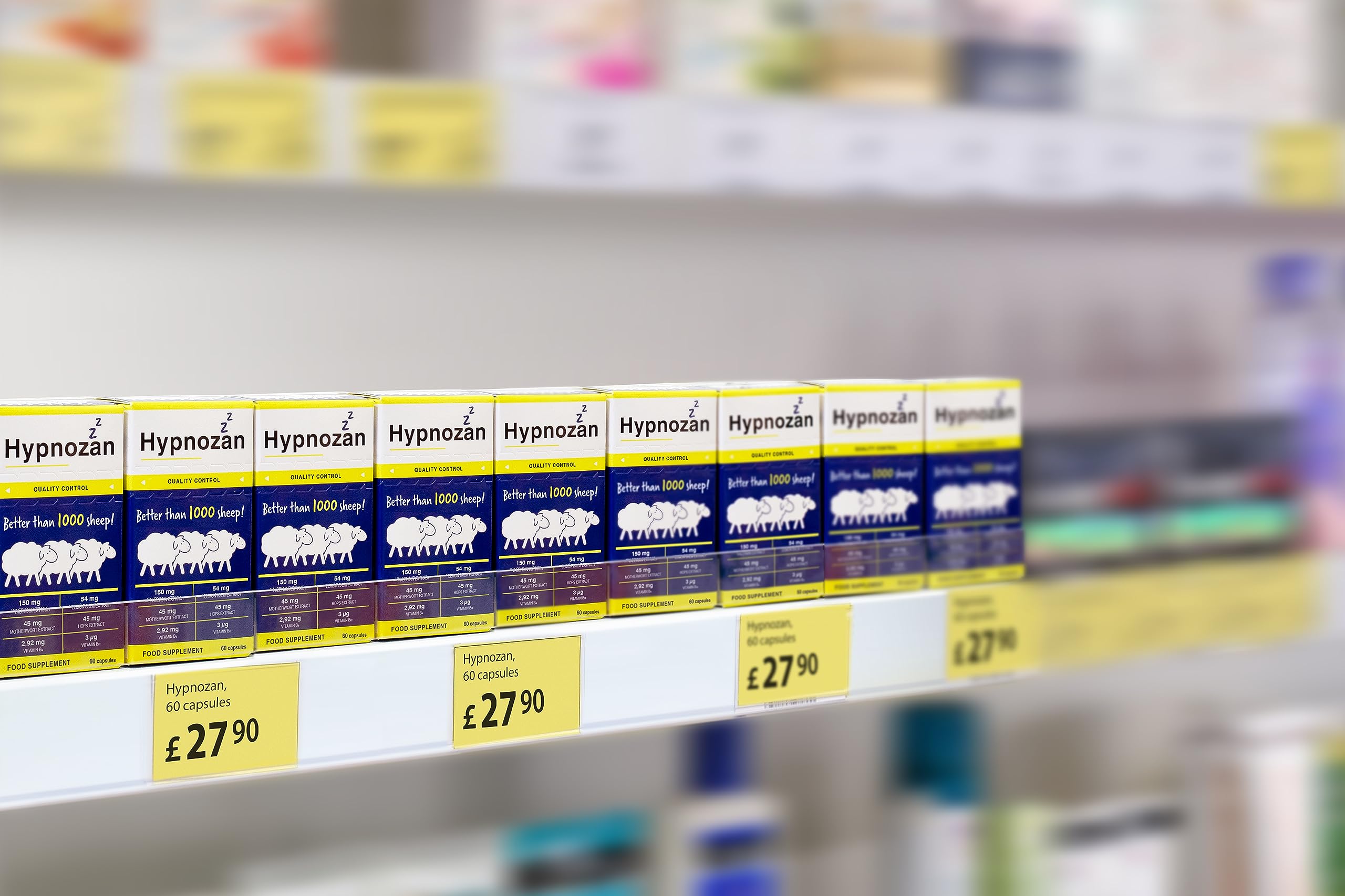 Hypnozan. 60 Easy Nights in Every Pack - 60 Capsules, Just One Before Bed. Natural Vox pharmaceutica