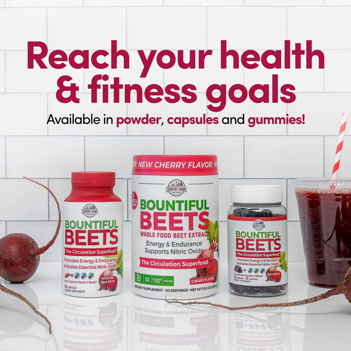 COUNTRY FARMS Bountiful Beets, Wholefood Beet Extract Superfood, Helps Support Healthy COUNTRY FARMS