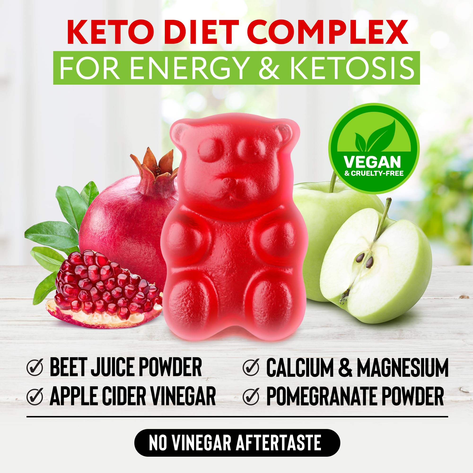 Keto ACV Gummies 1500 mg - ACV Keto Gummies for Weight Loss & Detox - Vegan Apple KETO BIOLOGY