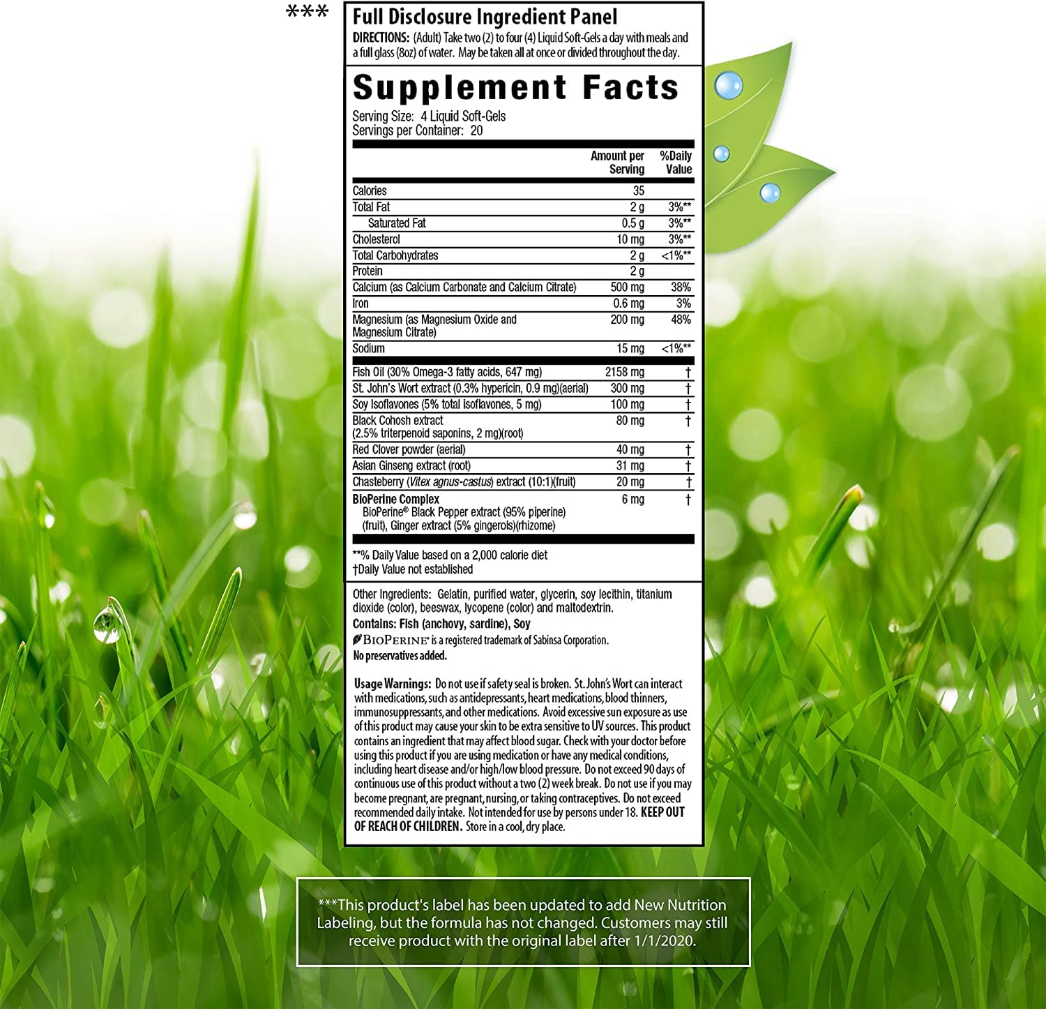 Irwin Naturals EstroPause Menopause & Women's Health Support Supplement Irwin Naturals