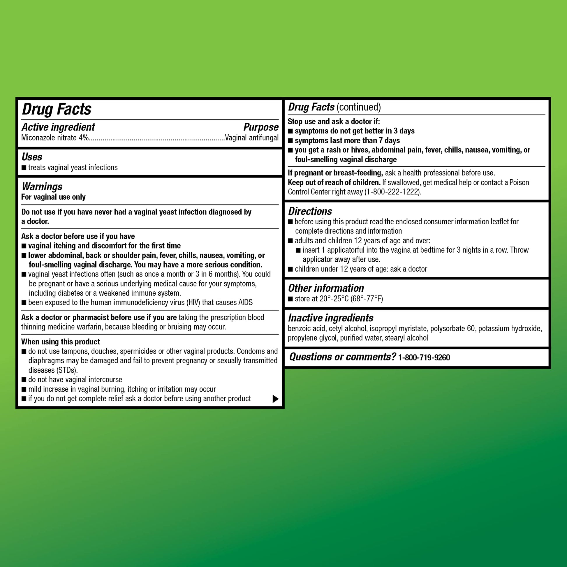 Amazon Basic Care Miconazole 3, Miconazole Nitrate Vaginal Cream (4 Percent), 3-Day Treatment Amazon Basic Care