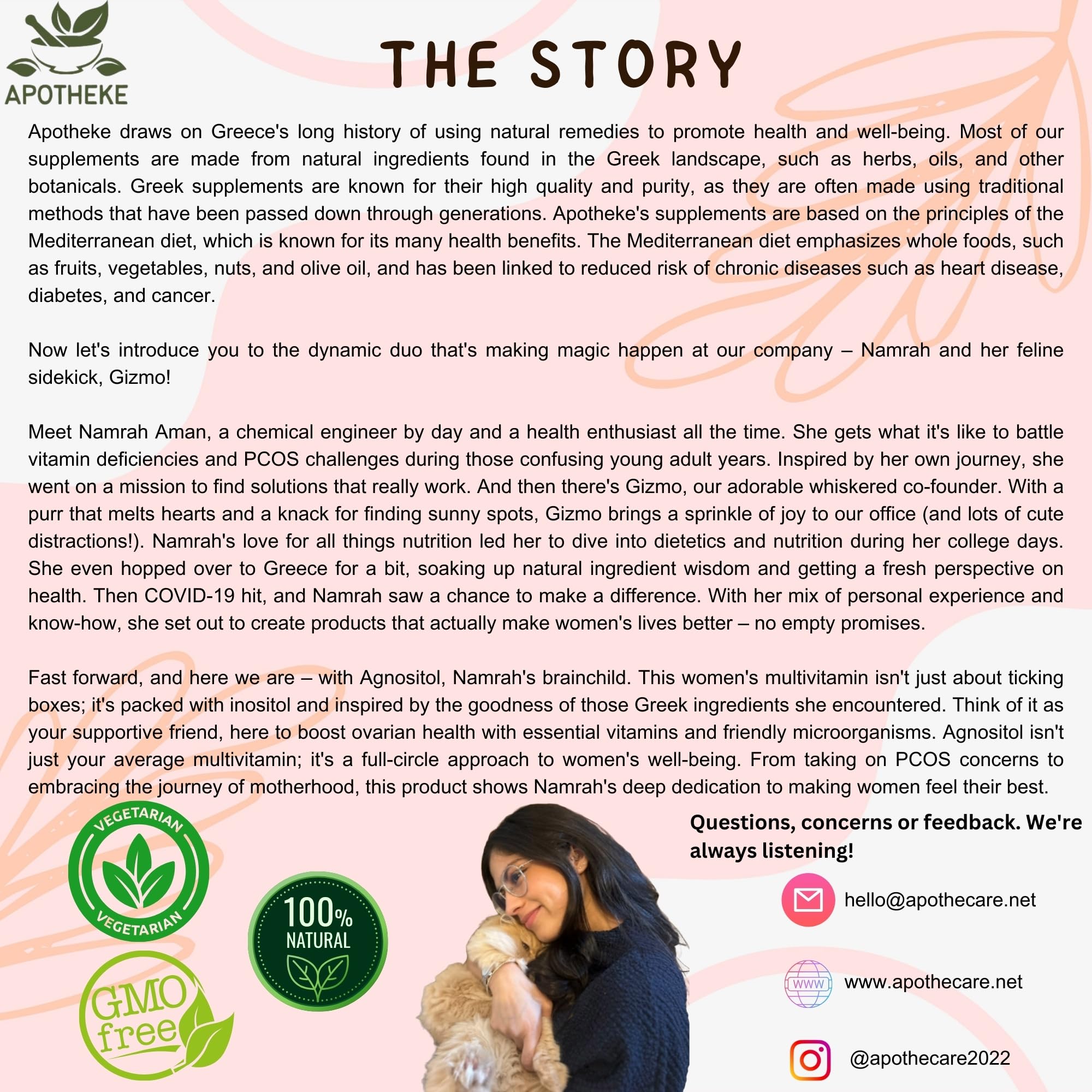 AGNOSITOL: Prenatal Vitamin, Vaginal Probiotic, Fertility Support, Ovulation & PCOS Support APOTHEKE