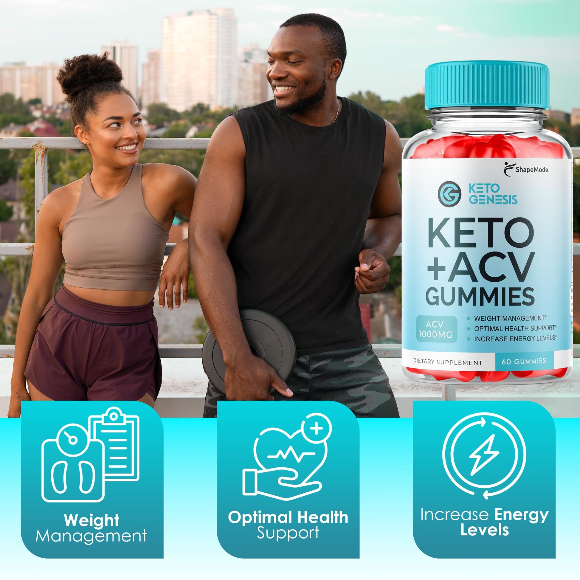 Keto Genesis ACV Gummies - Advanced Weight Loss, Genesis Keto Ketones Apple Cider SHAPEMODE