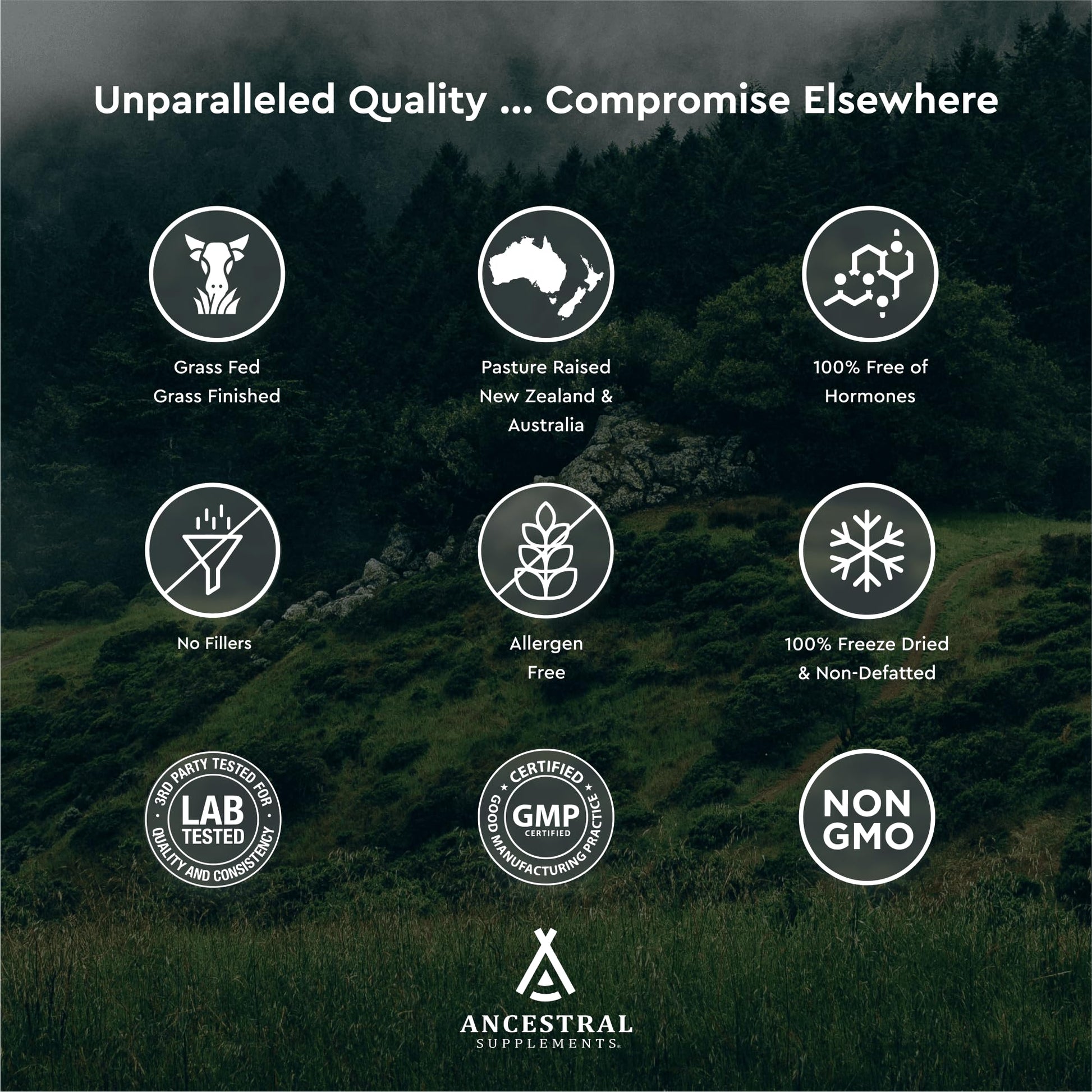 Ancestral Supplements Grass Fed Beef Bone and Marrow Supplement, Bone, Skin, Oral Health, and Joint Care Supplements Promote Whole Ancestral Supplements