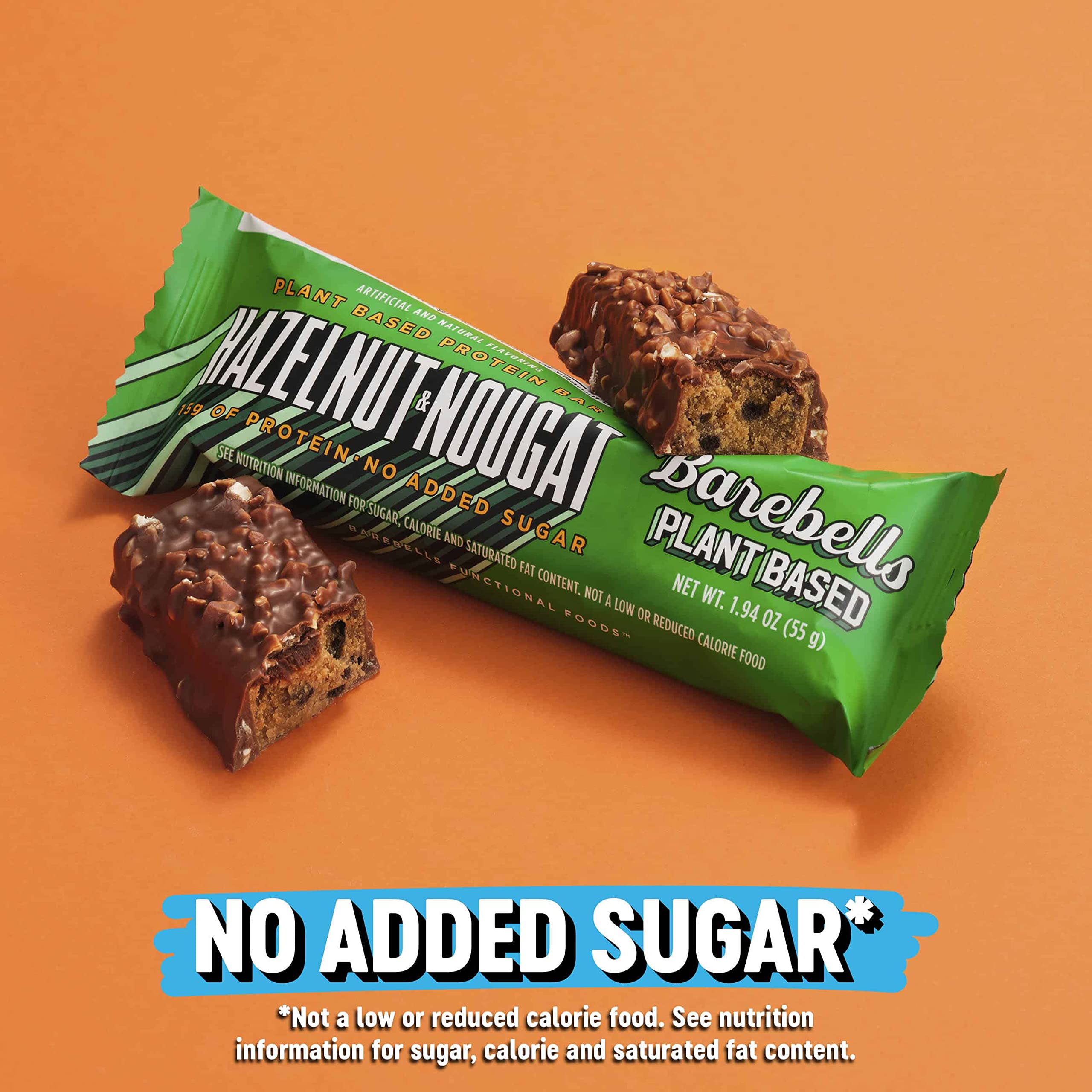 Barebells Vegan Protein Bars Hazelnut & Nougat - 12 Count, 1.9oz Bars - Features Plant BAREBELLS