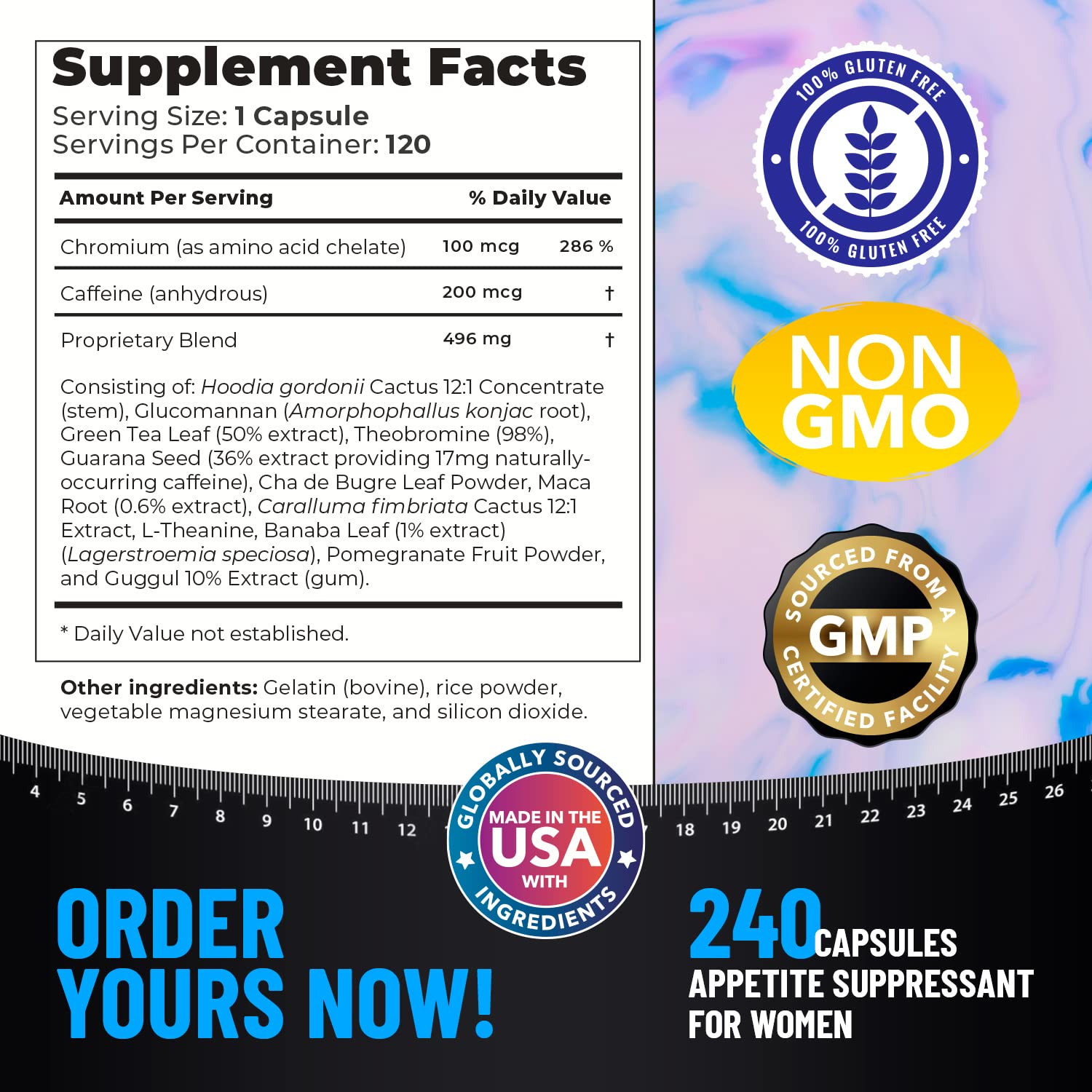 Appetite Suppressant for Women - Weight Loss Pills for Bloating Relief & Carb Blocker Helix Heal