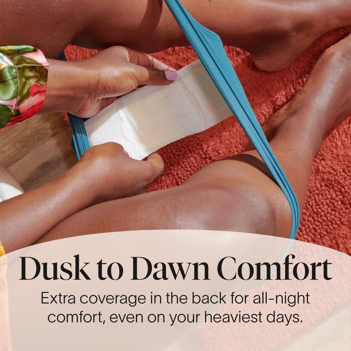 Cora Organic Pads | Ultra Thin Period Pads with Wings | Overnight Absorbency | Ultra-Absorbent