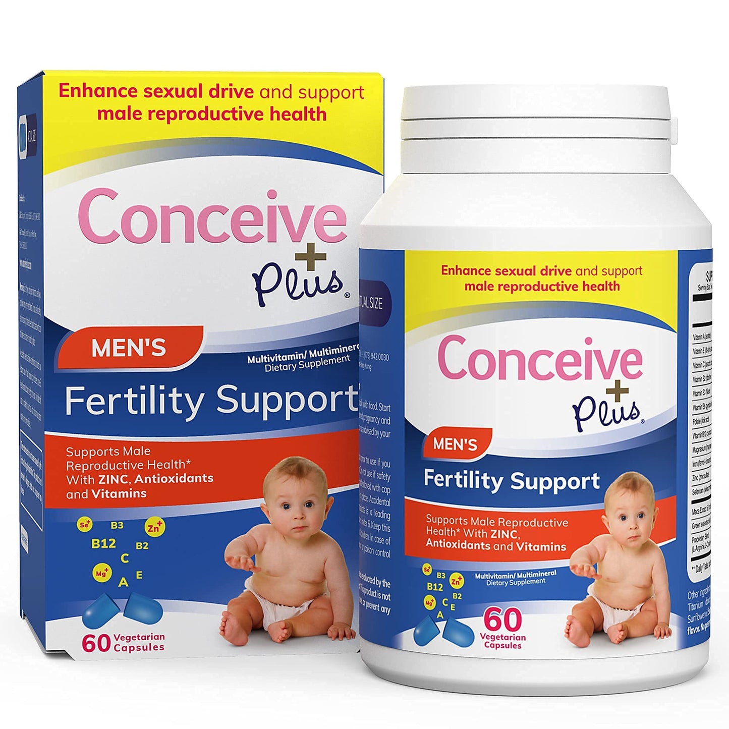 CONCEIVE PLUS Complete Fertility Bundle - Trying To Conceive Couples Kit TTC Fertility Supplements