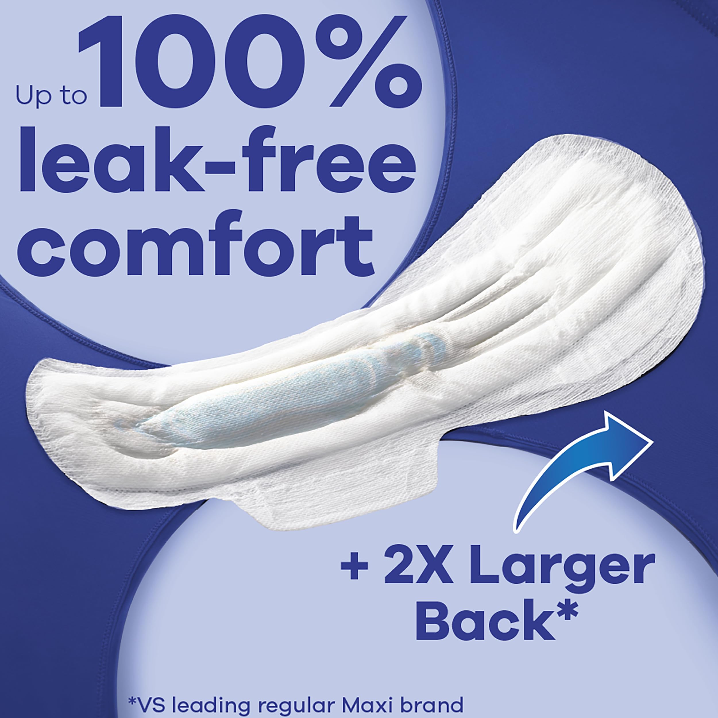 Always Maxi Overnight Pads with Wings, Size 5, Extra Heavy Overnight Always
