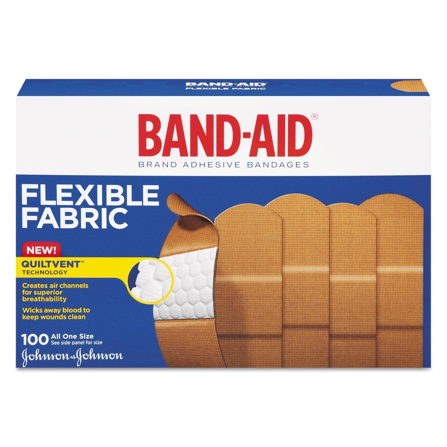 Band-Aid Brand Flexible Fabric Adhesive Bandages for Wound Care and First Band-Aid