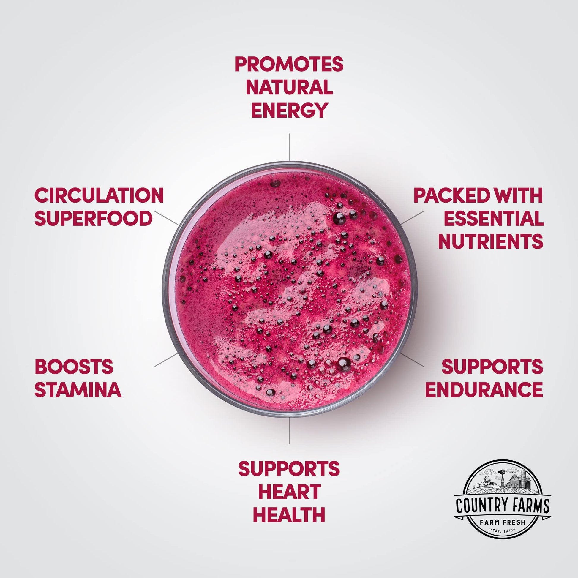 COUNTRY FARMS Bountiful Beets, Wholefood Beet Extract Superfood, Helps Support Healthy COUNTRY FARMS