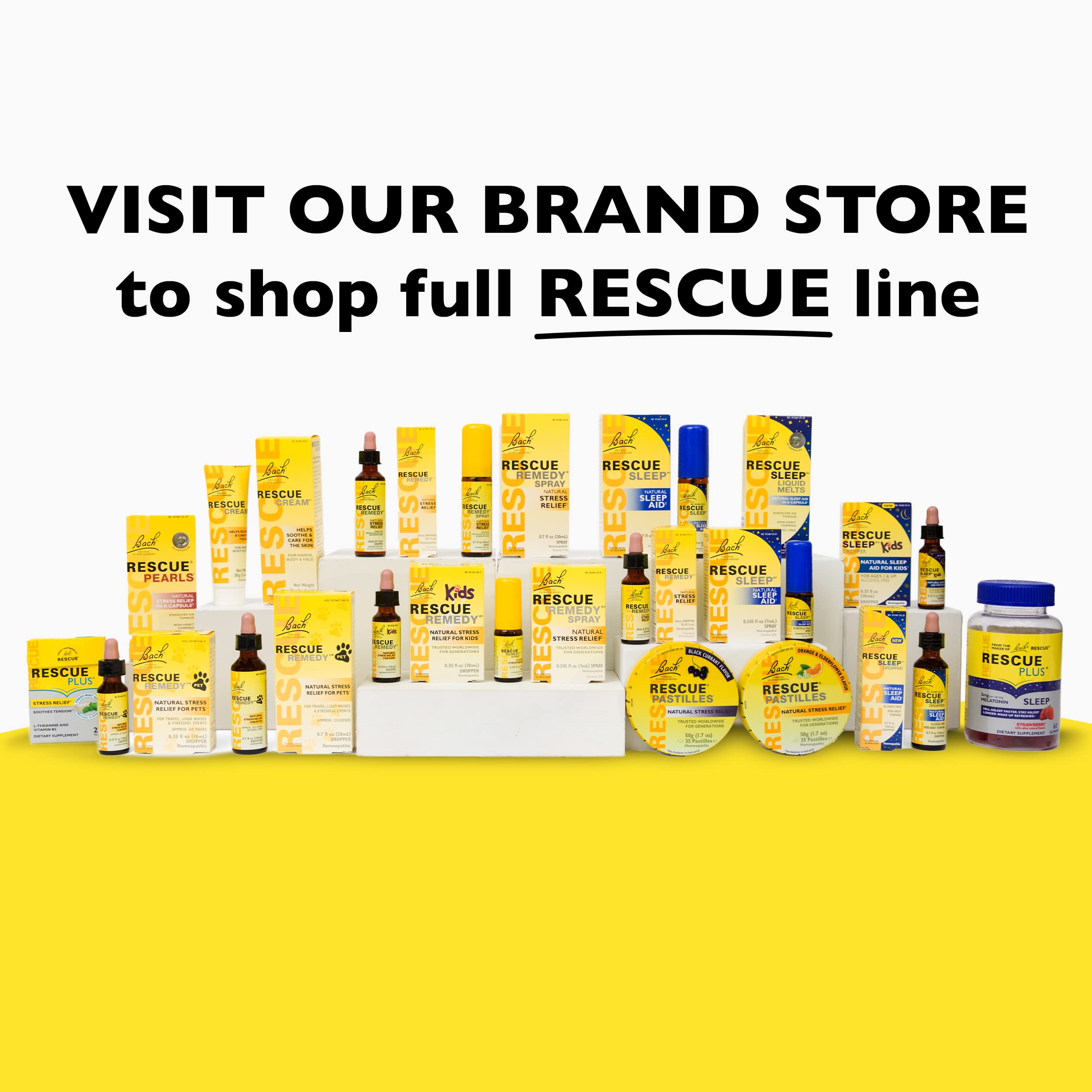 Bach RESCUE PASTILLES, Orange and Elderflower Flavor, Natural Stress RESCUE