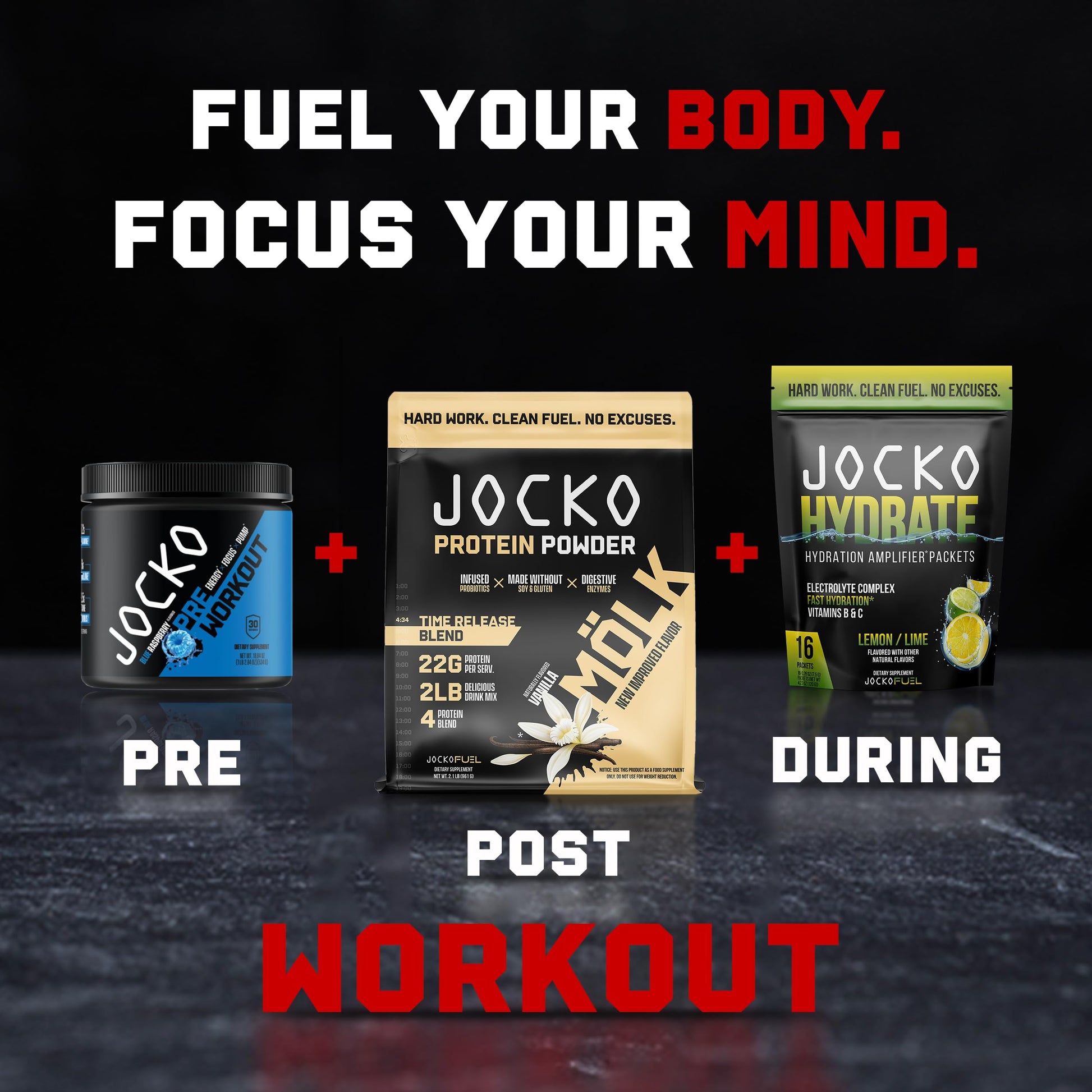 Jocko Mölk Whey Protein Powder (Vanilla) - Keto, Probiotics, Grass Fed, Digestive Enzymes Jocko Fuel