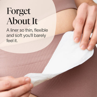 Cora Period Regular Liners | 100% Organic Cotton Topsheet | Ultra Thin, Quick Absorbency