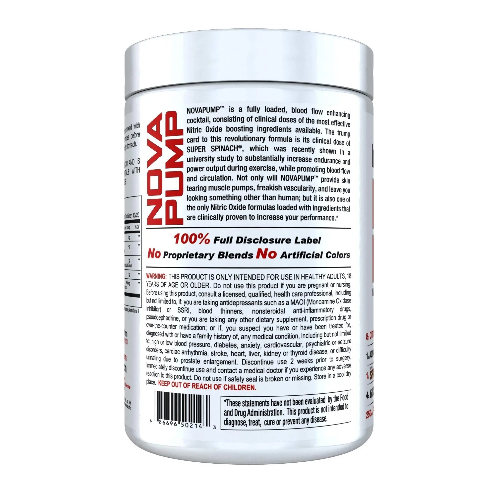 InnovaPharm NOVAPUMP (Pink Lemonade) - 11.2 Ounces