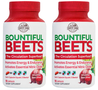 COUNTRY FARMS Bountiful Beets Root Capsules, Wholefood Beet Extract Superfood