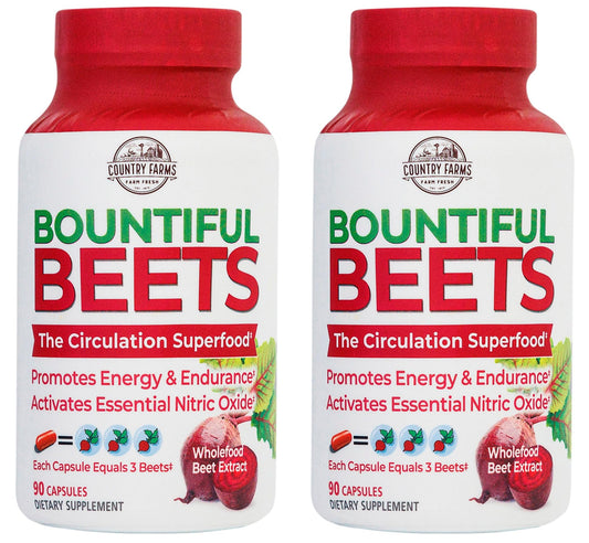 COUNTRY FARMS Bountiful Beets Root Capsules, Wholefood Beet Extract Superfood