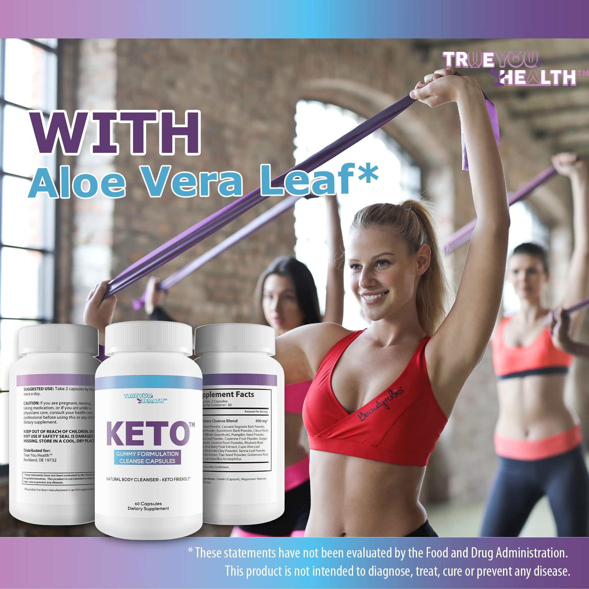 Keto Gummy Formulation Cleanse Capsules - Aid Cleansing & Detoxification - Help Flush Generic