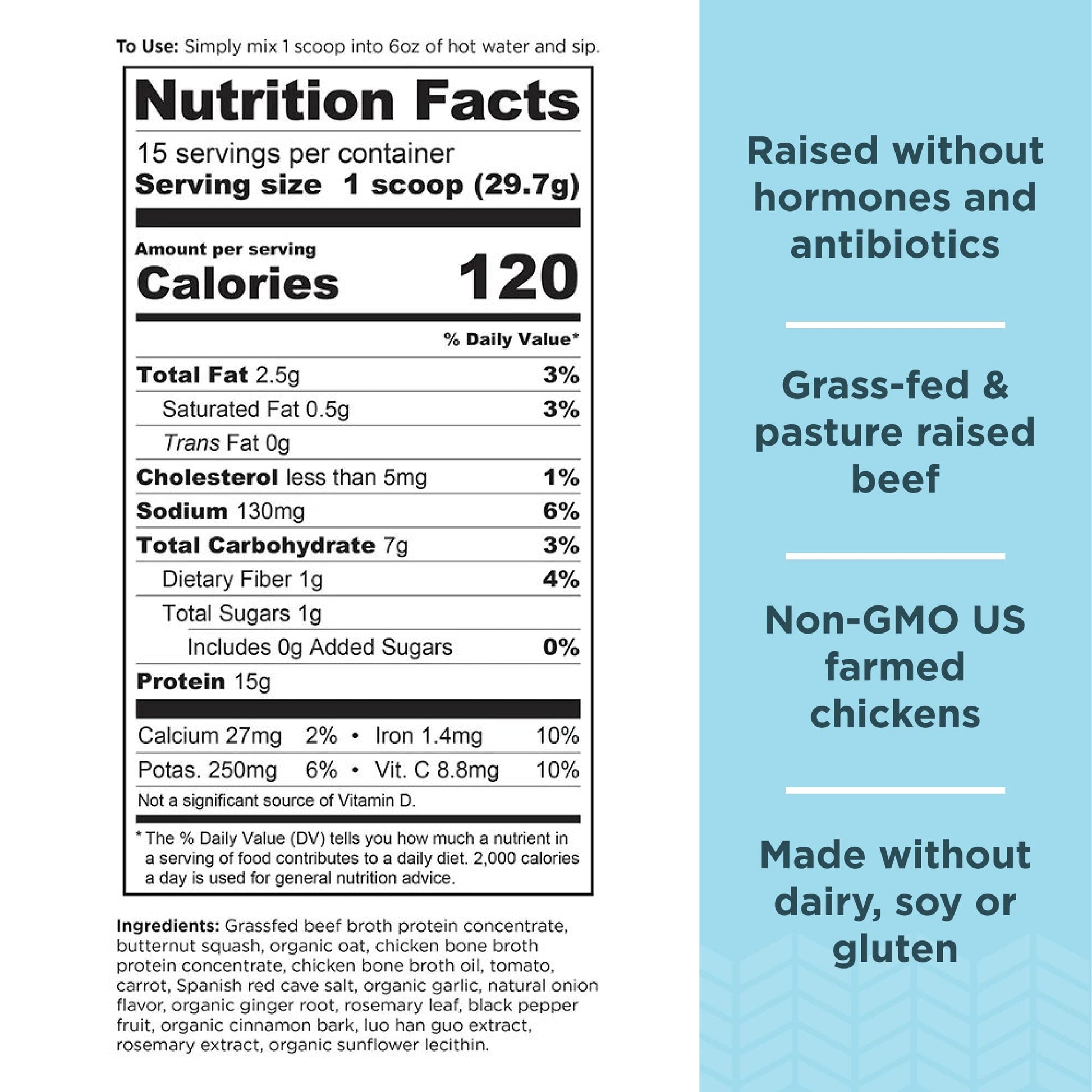 Ancient Nutrition Bone Broth Protein Powder, Chicken Soup, Grass-Fed Chicken Ancient Nutrition