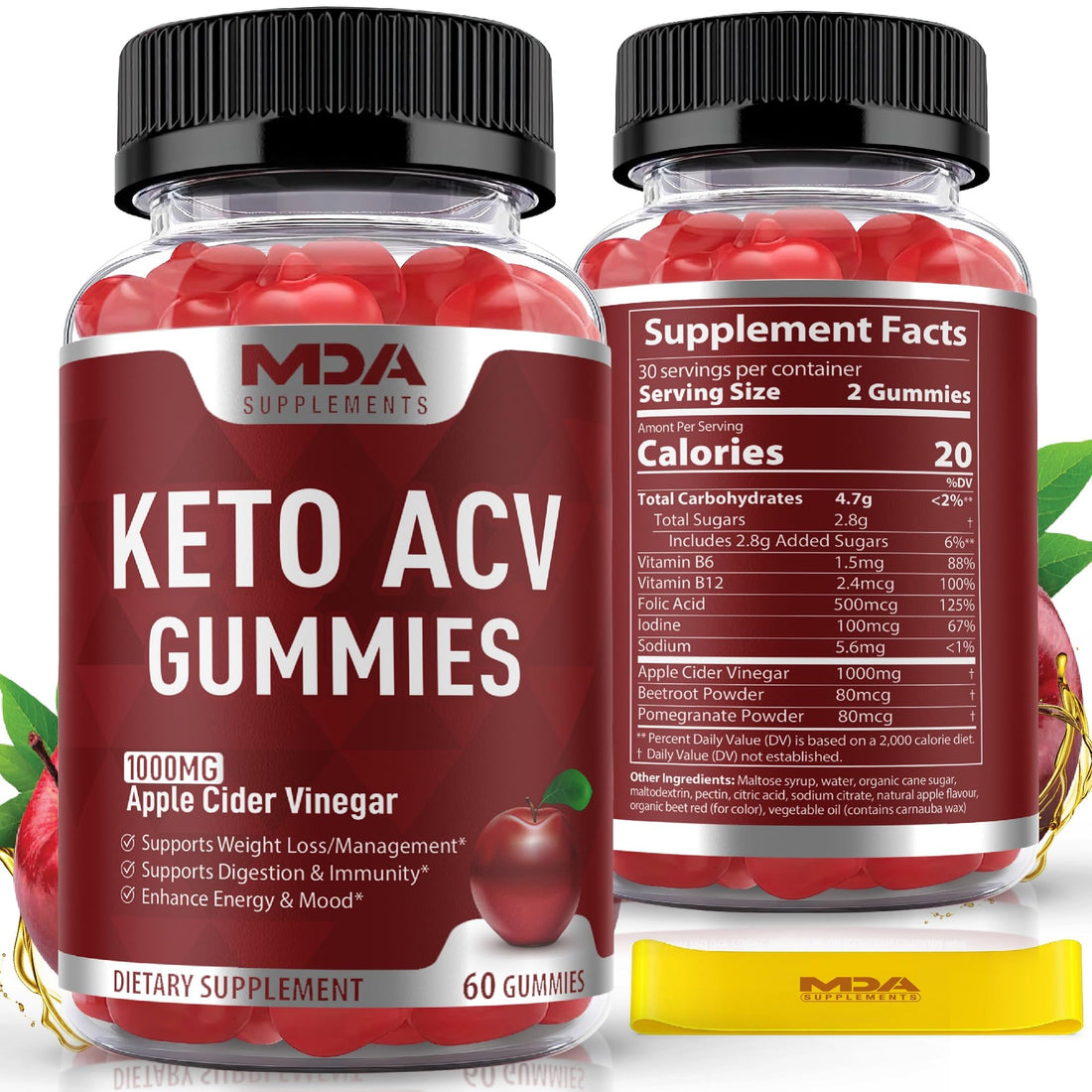 Keto ACV Gummies Advanced Weight Loss, Apple Cider Vinegar Gummies, ACV Keto Gummies