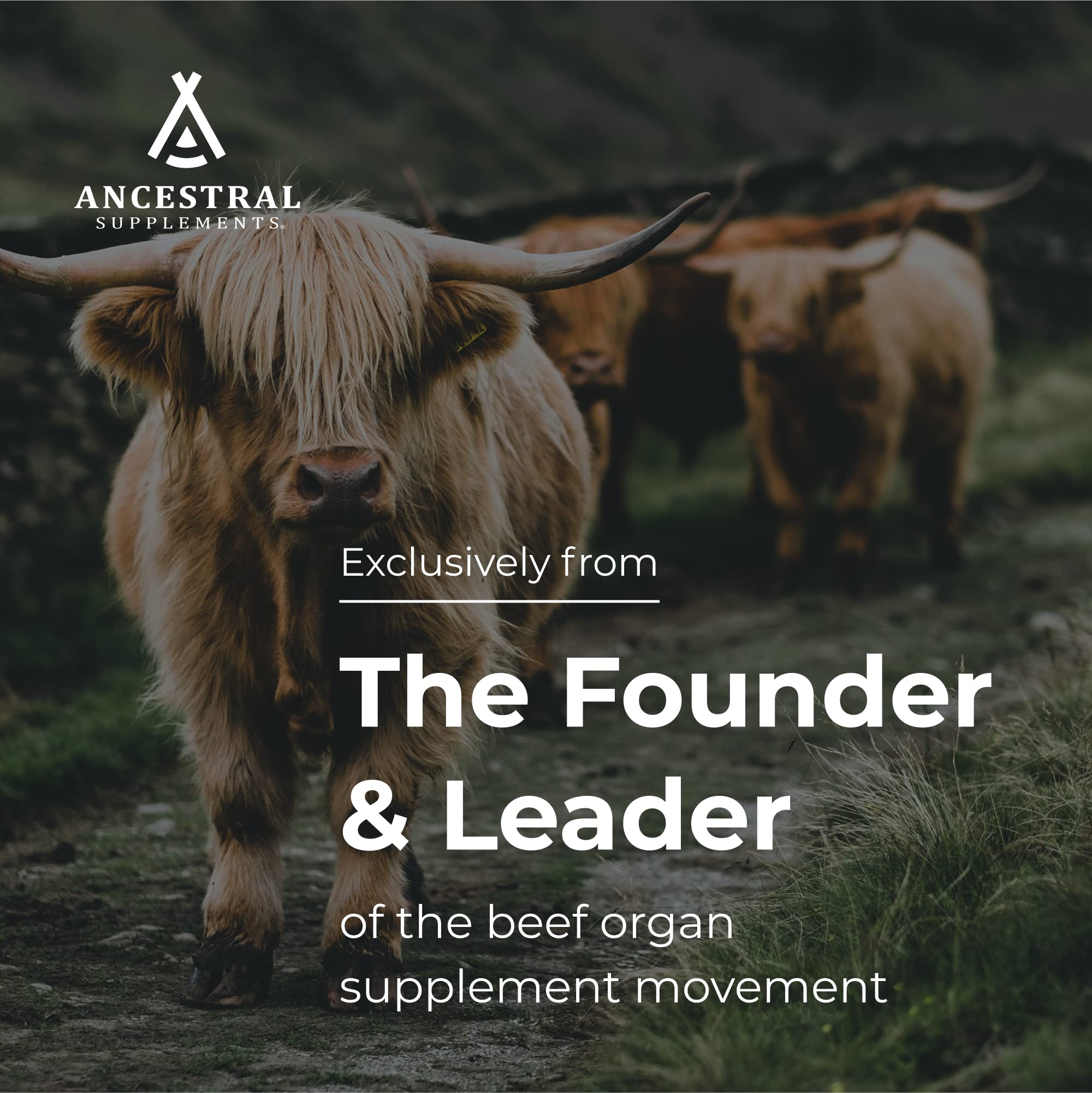 Ancestral Supplements Grass Fed Beef Colostrum Supplement, 3000 mg, 180 Capsules Ancestral Supplements