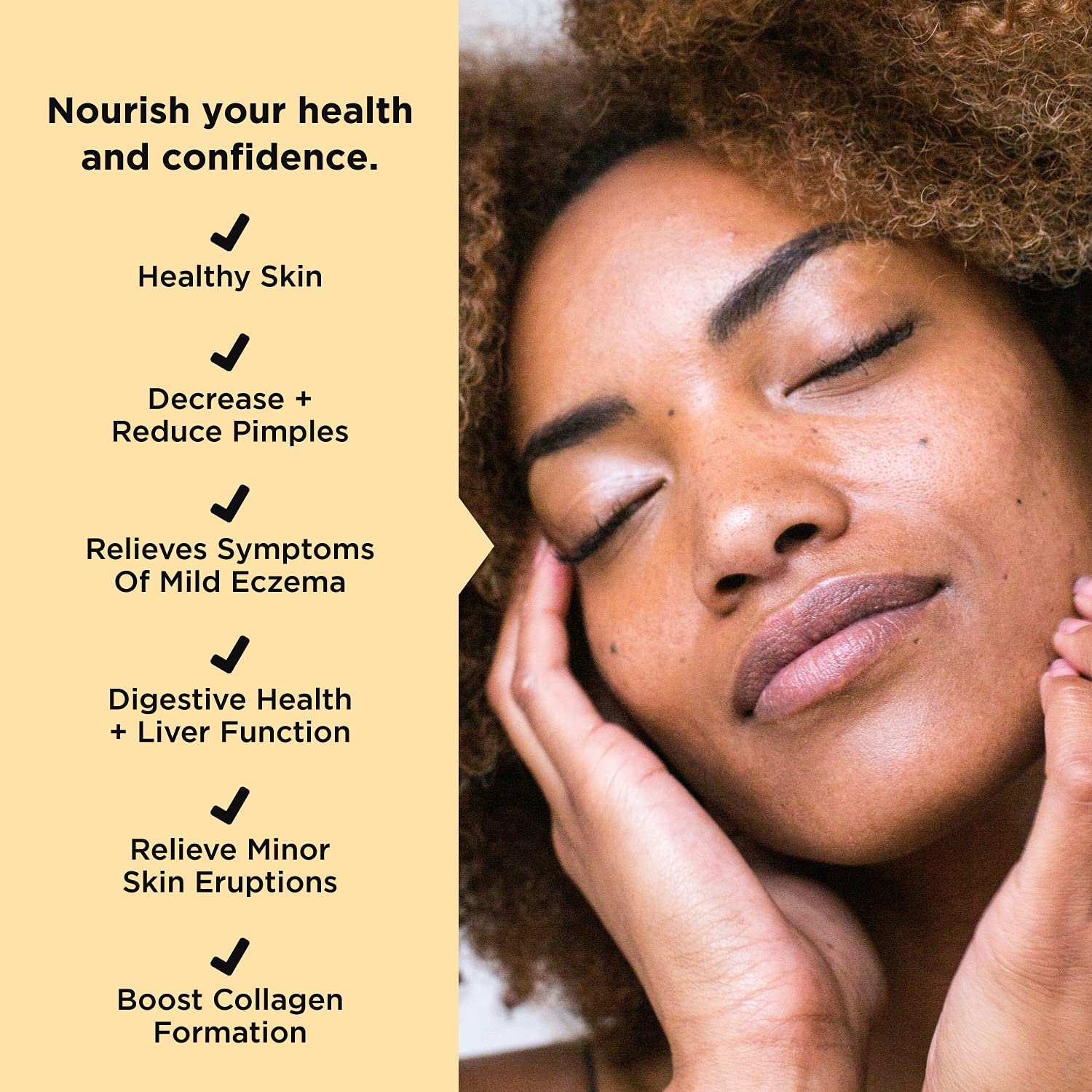 JSHealth Vitamins Skin and Digestion Formula | Skin Supplement with Zinc | Burdock JSHealth