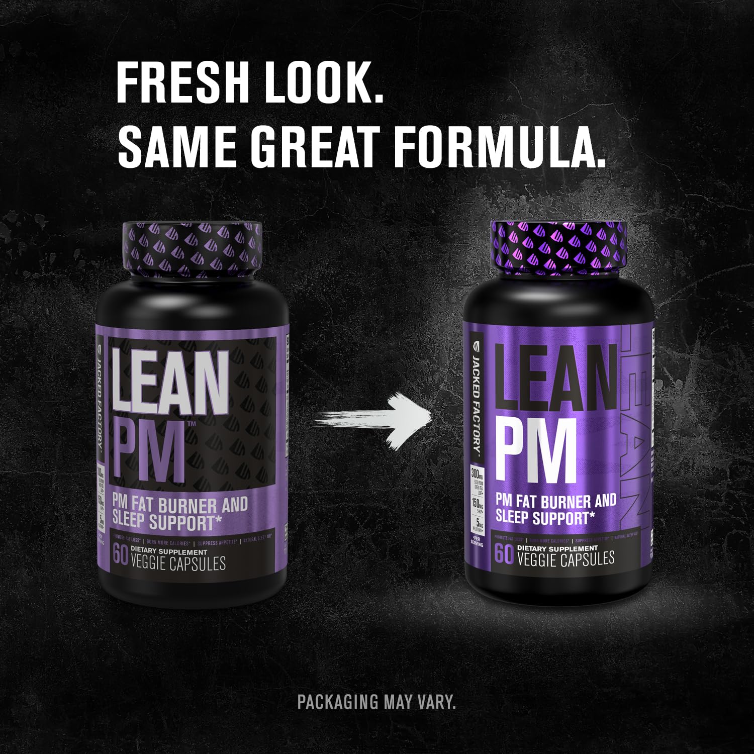 Jacked Factory Lean PM Night Time Fat Burner, Sleep Aid Supplement, & Appetite Suppressant Jacked Factory