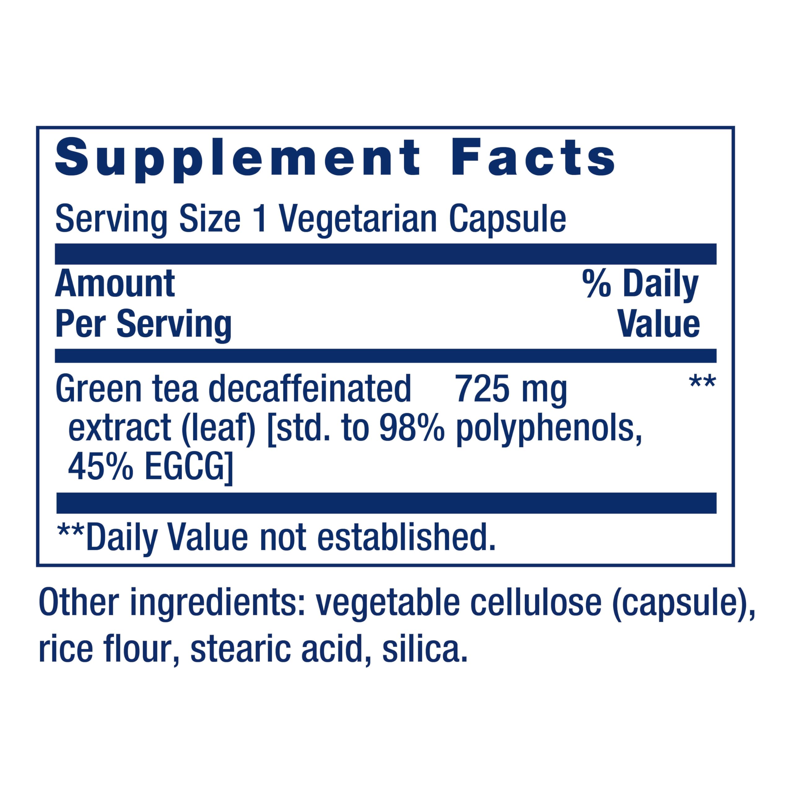 Life Extension Decaffeinated Mega Green Tea Extract – Polyphenol-Rich, Cell Health Life Extension