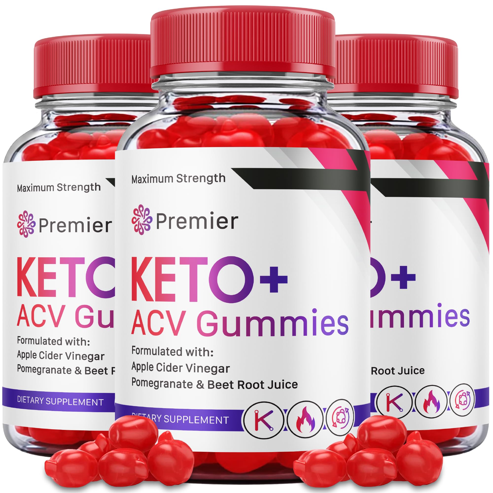 (3 Pack) Premier Keto Acv Gummies Advanced Formula, Premier Keto + Acv Gummies Plus