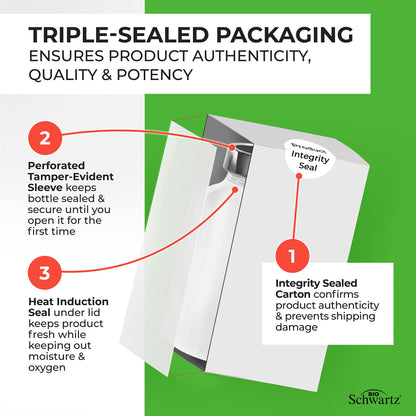 Daily Probiotic Supplement with 40 Billion CFU - Gut Health Complex with Astragalus BioSchwartz